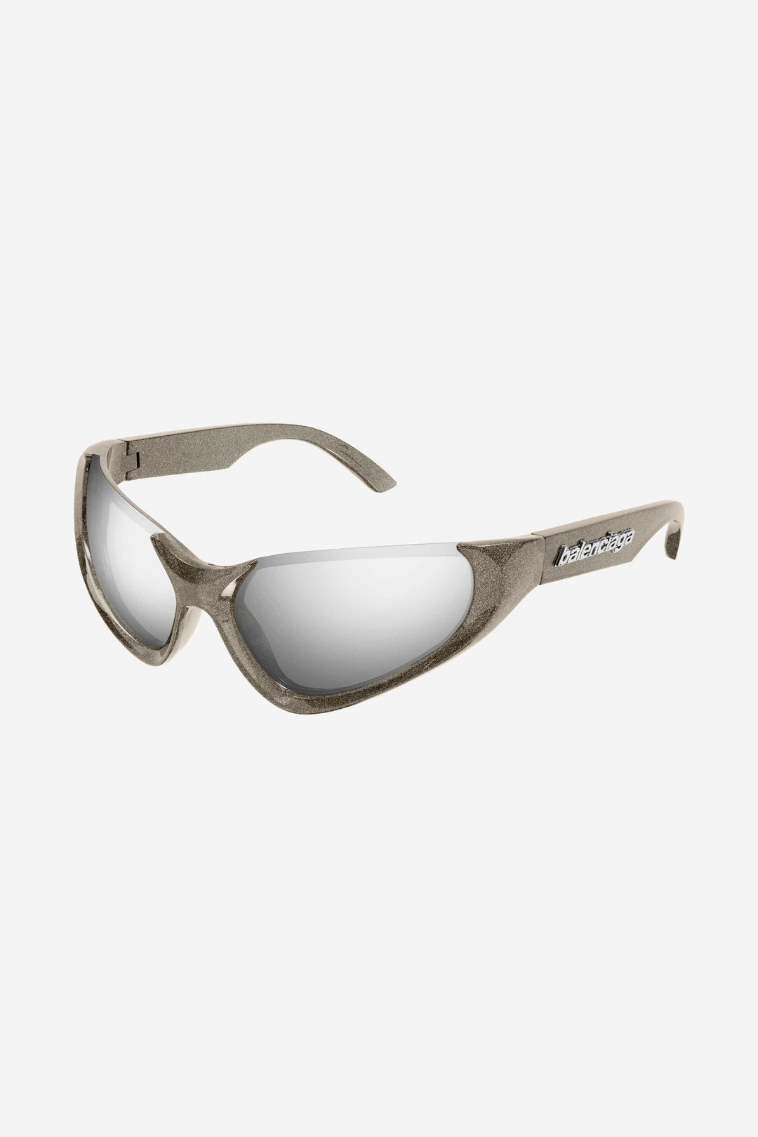 Balenciaga Xpander silver BB0202s-002 wrap around sunglasses