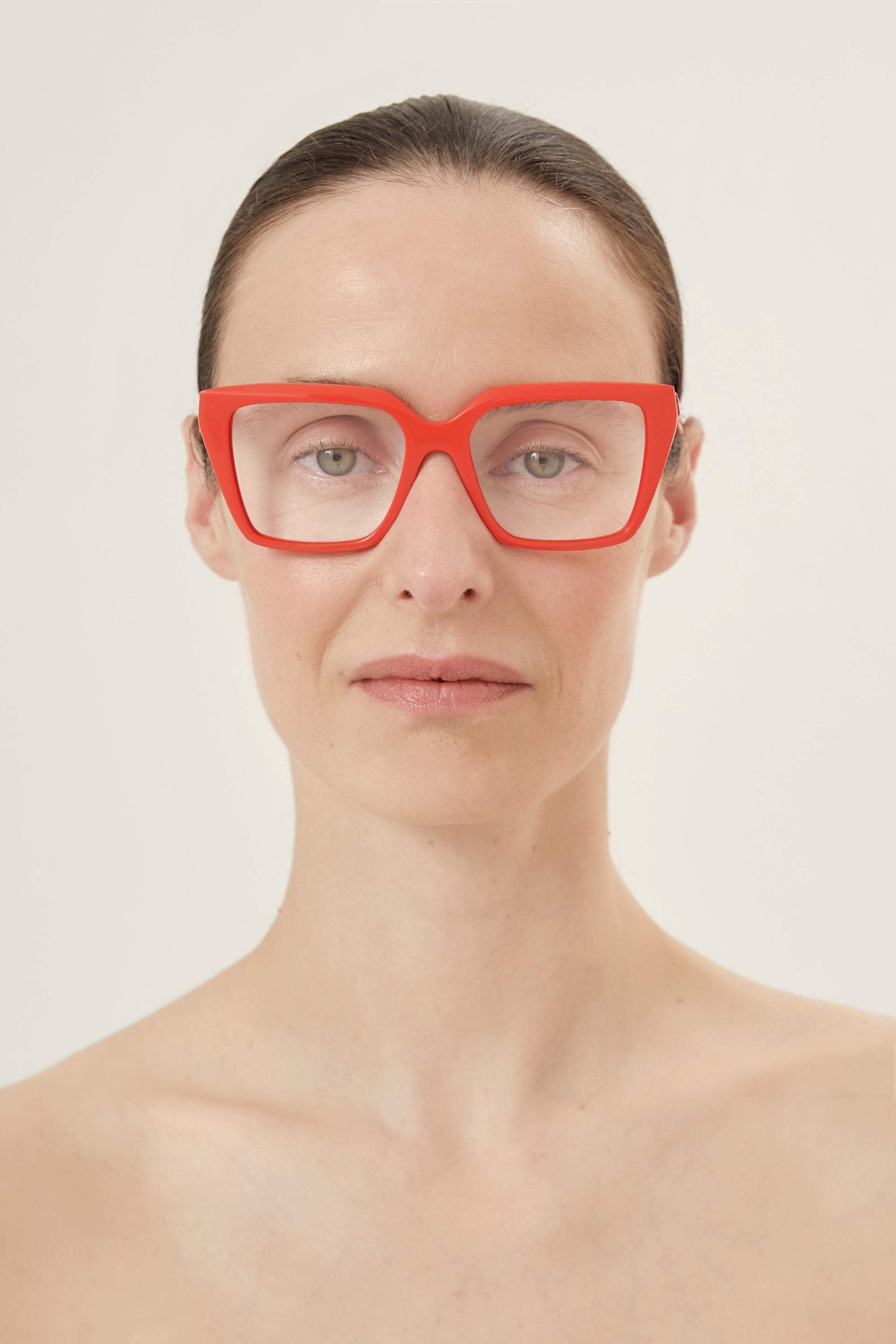 Balenciaga red cat eye frame