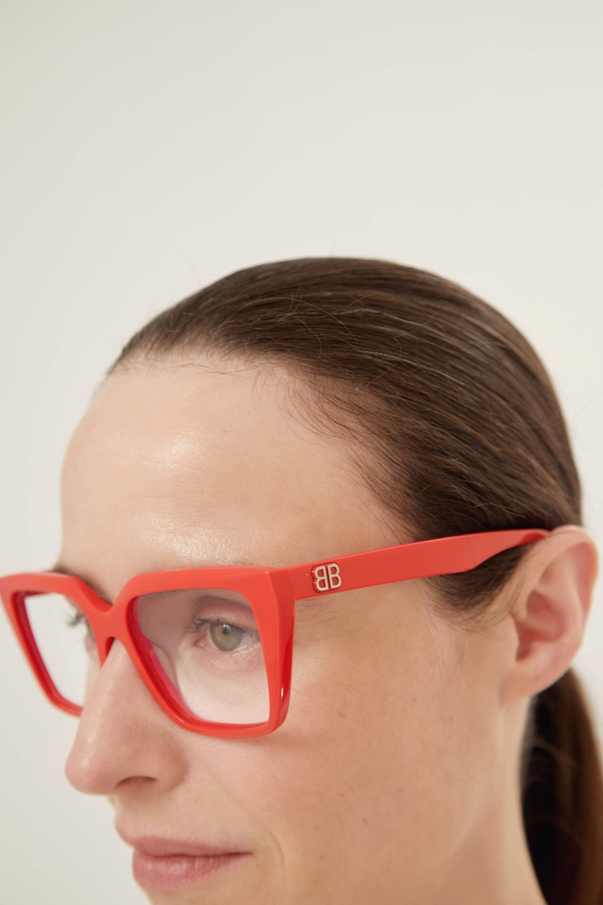 Balenciaga red cat eye frame