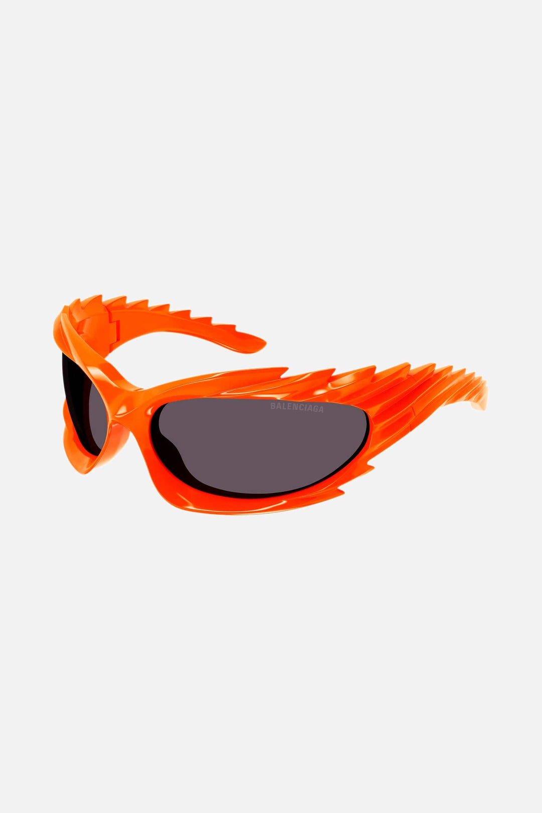 Balenciaga Spike rectangle sunglasses in fluo orange