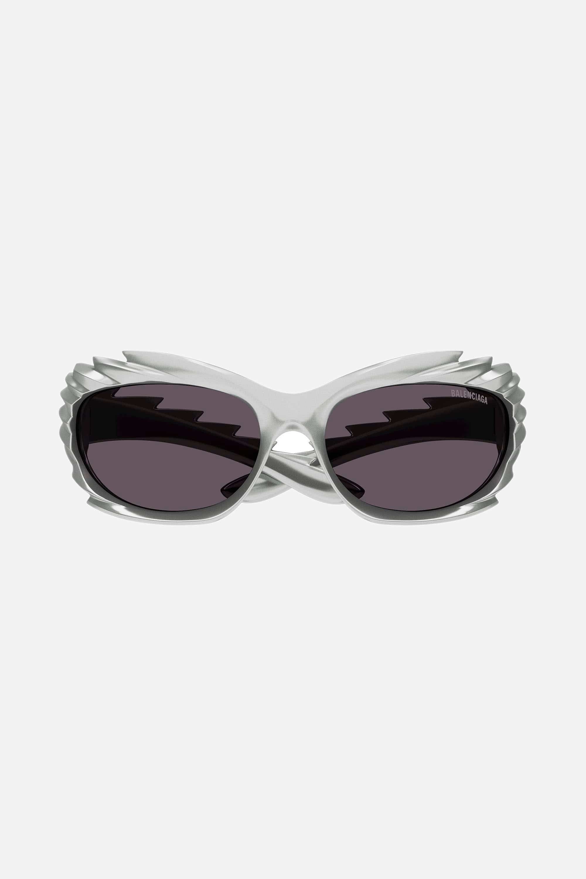 Balenciaga Spike rectangle sunglasses in grey