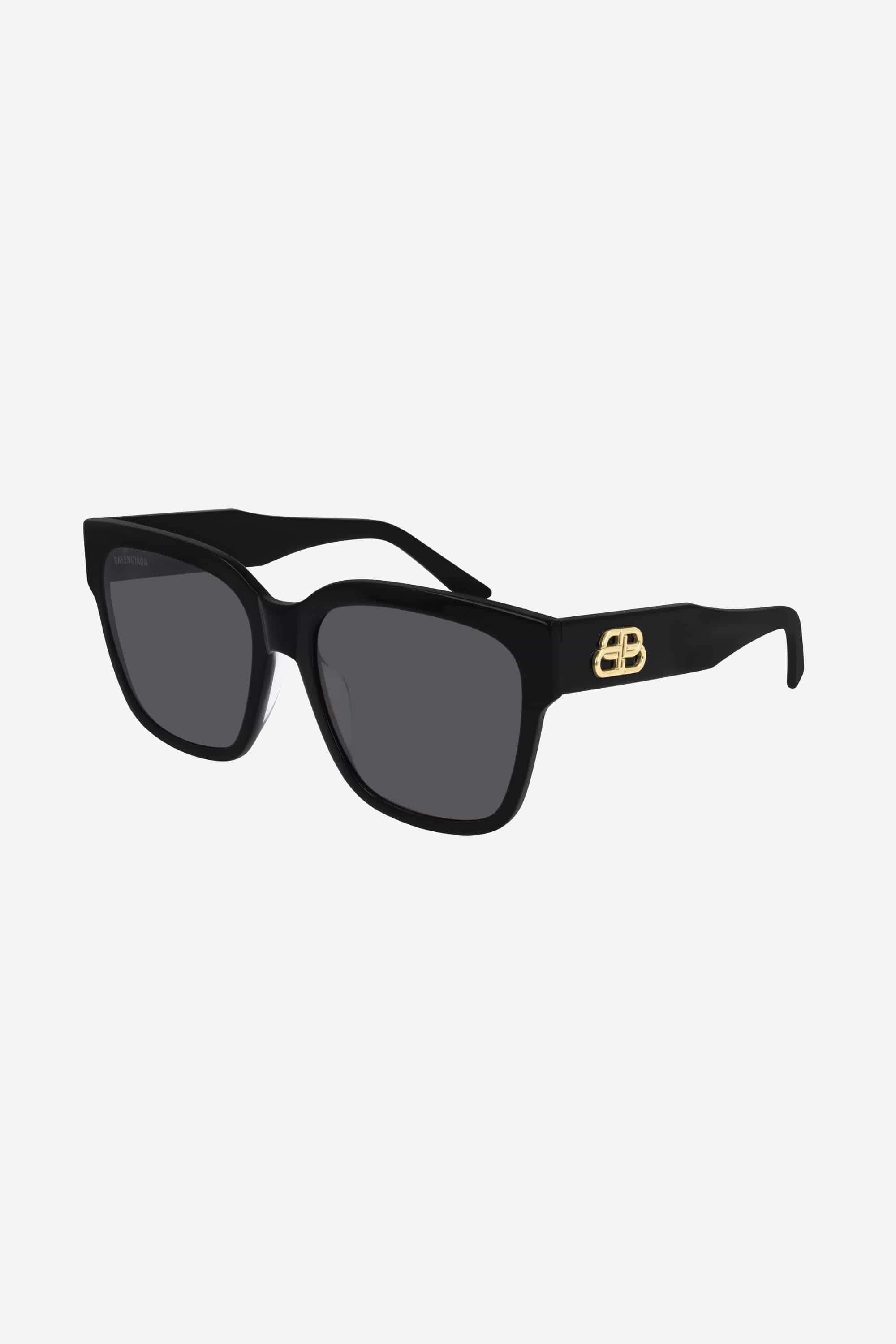 Balenciaga ultra slim black cat-eye sunglasses