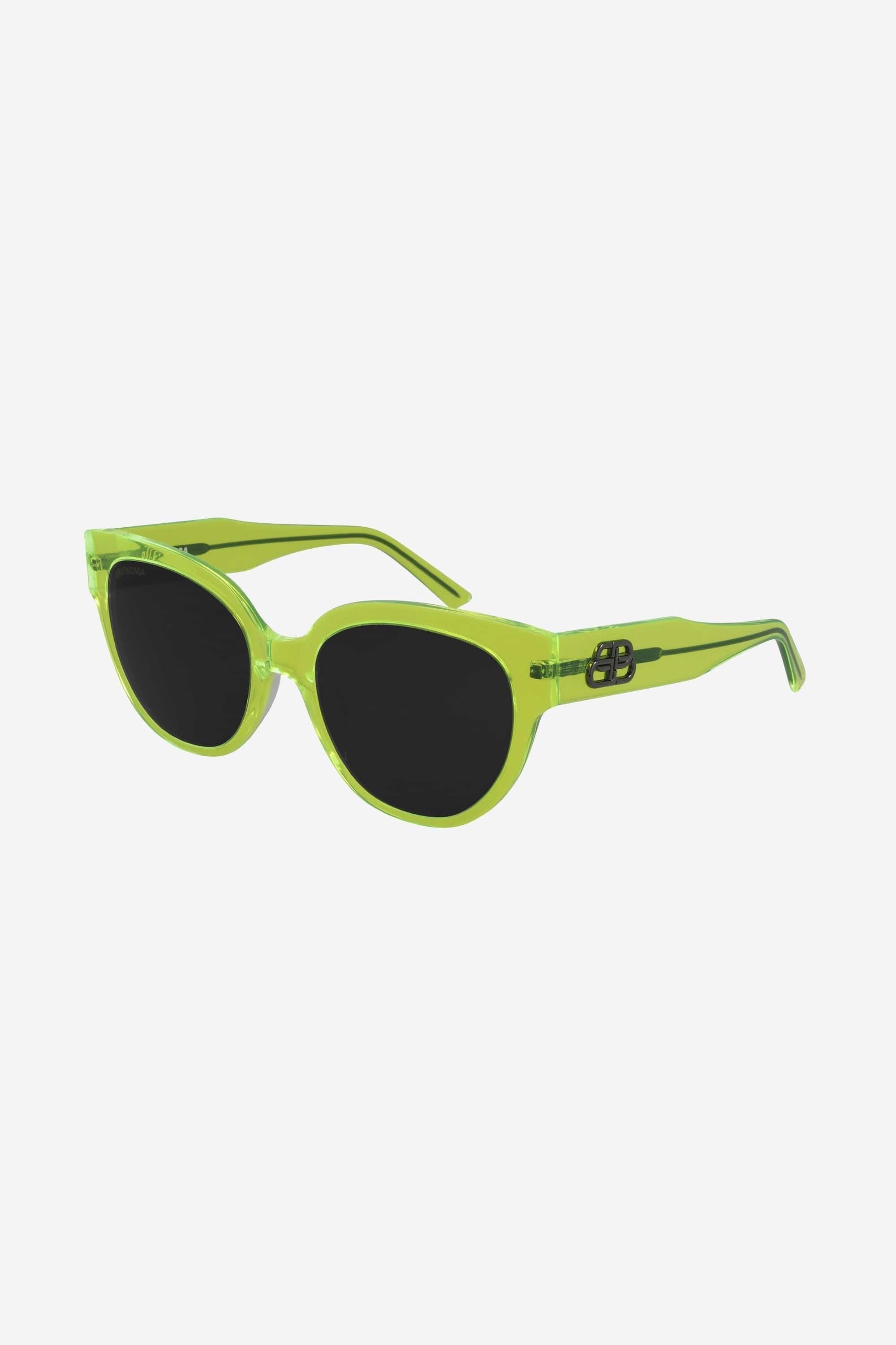 Balenciaga ultra slim yellow fluor sunglasses