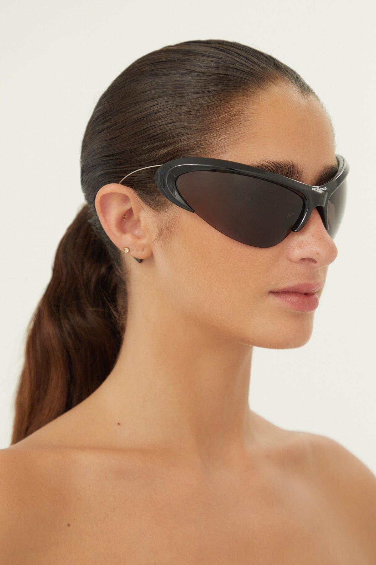 Balenciaga wire CAT black sunglasses