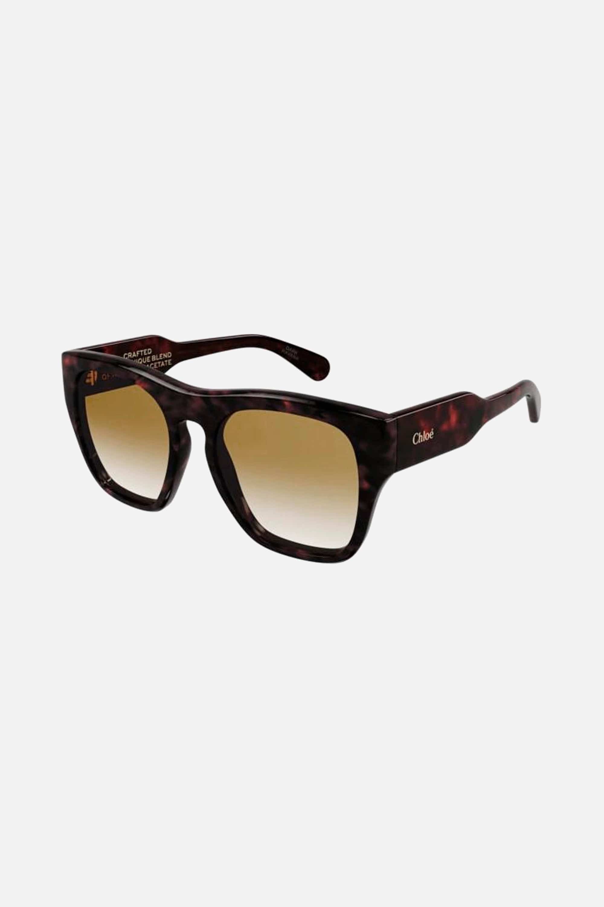 Chloe  CH0149S flat top dark brown sunglasses