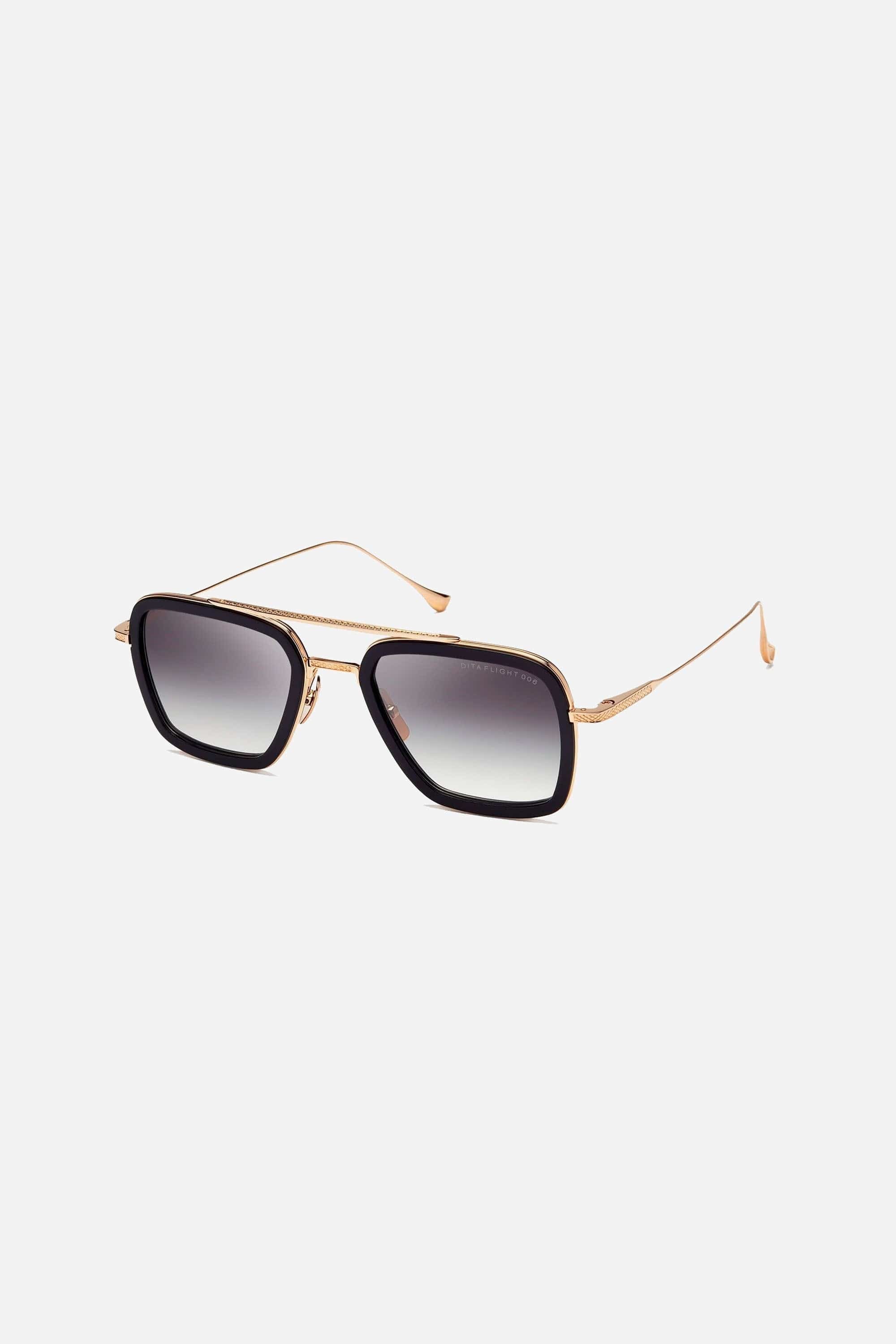 Dita FLIGHT 6 black and gold caravan sunglasses