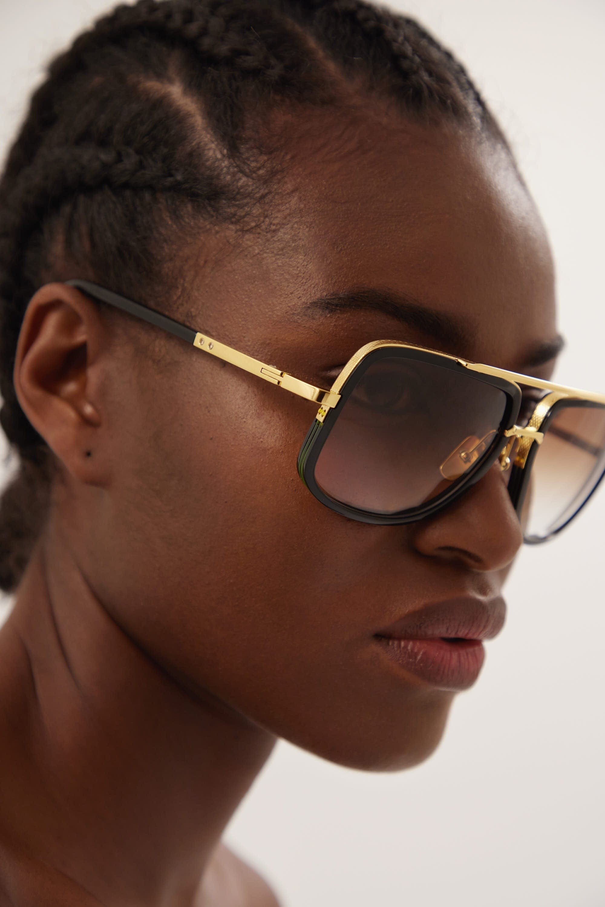 Dita MACH-ONE black and gold caravan sunglasses