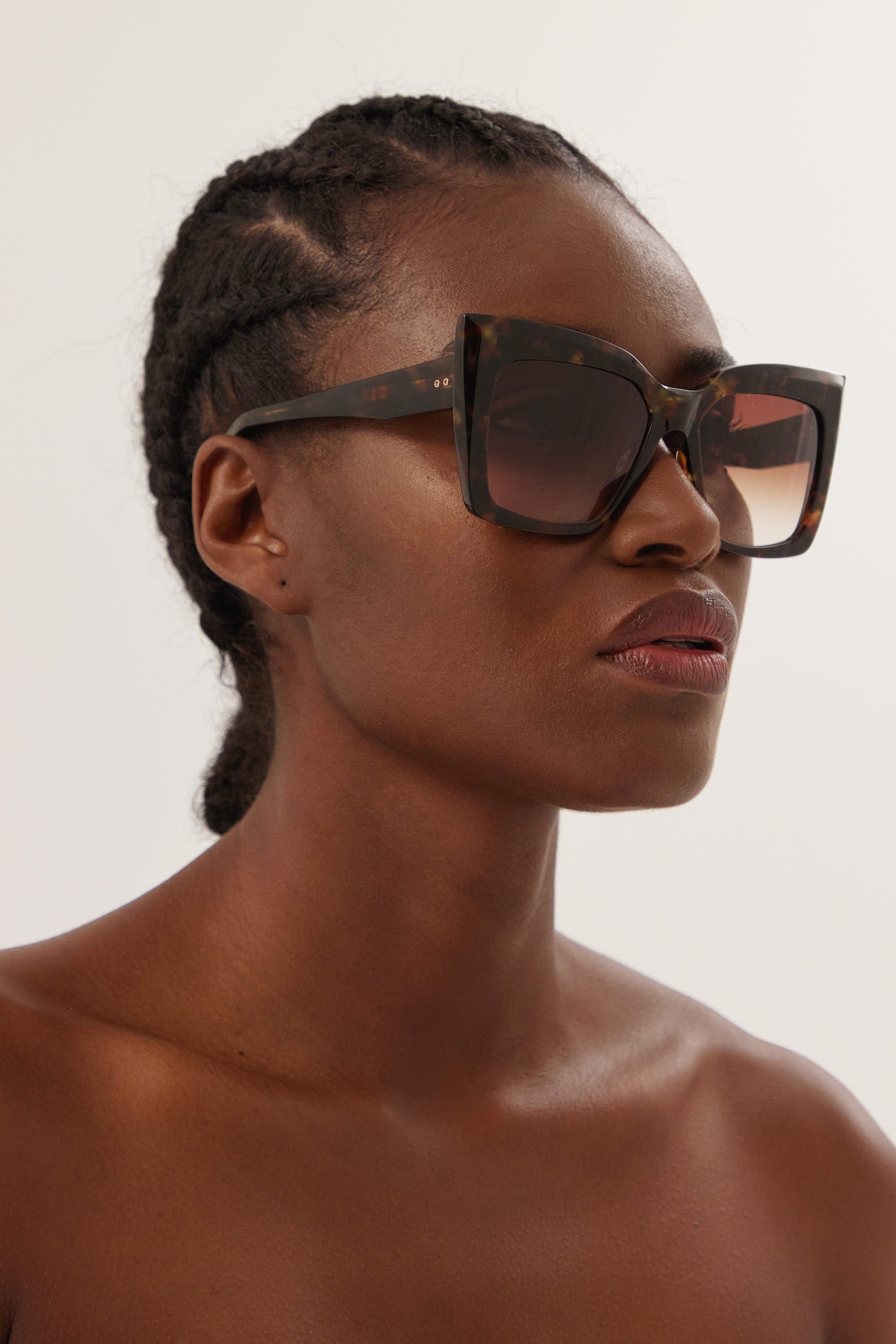 Dita TELEMAKER havana cat-eye sunglasses