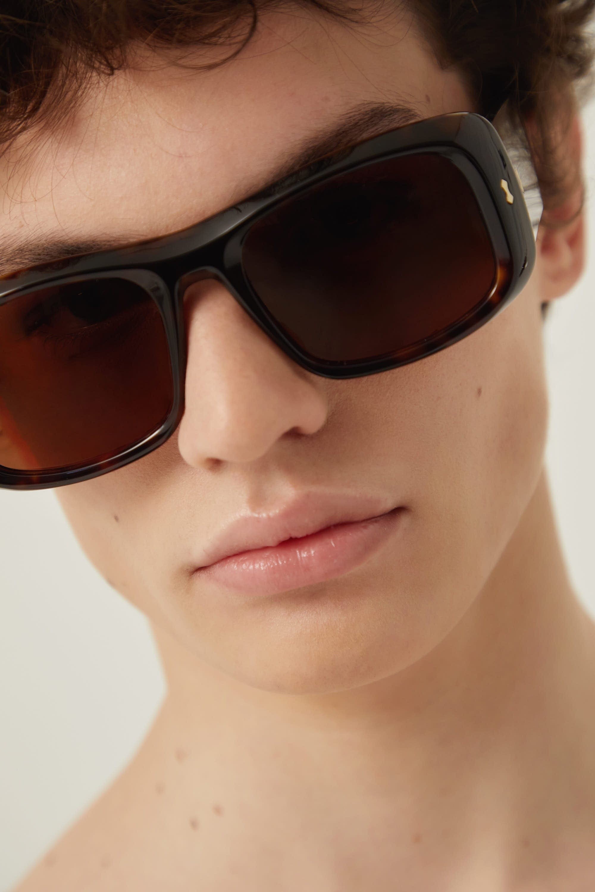 Gucci  wrap around rectangular style sunglasses