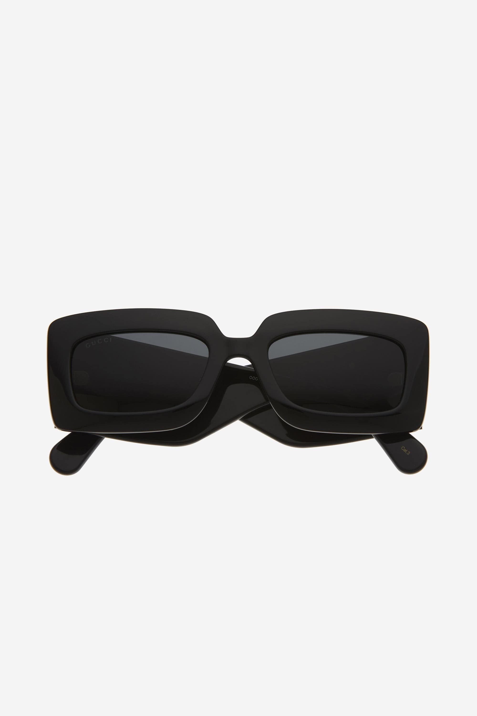 Gucci black sunglasses with matalasse temple