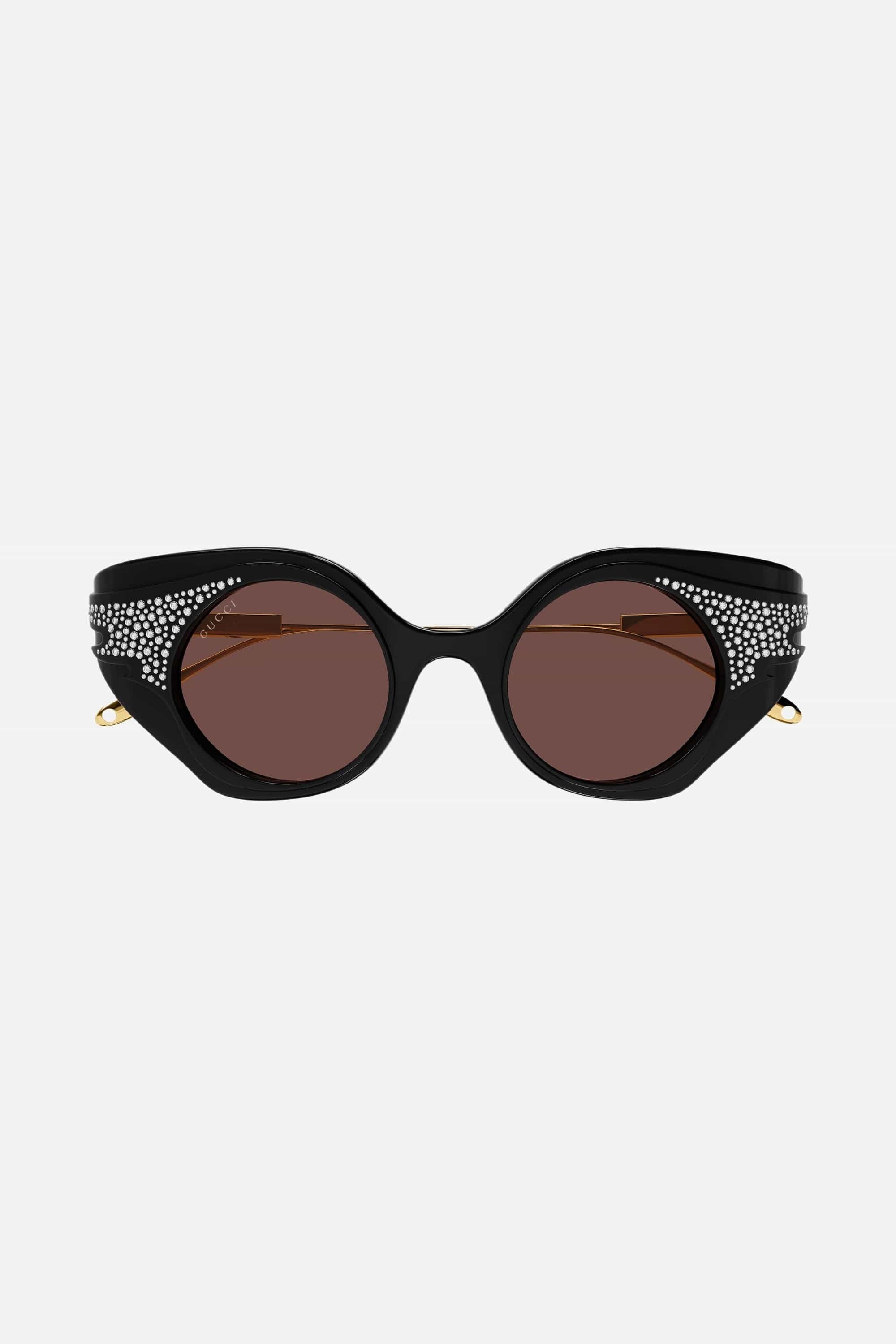 Gucci cat eye hollywood collection shade with Swarovski stones