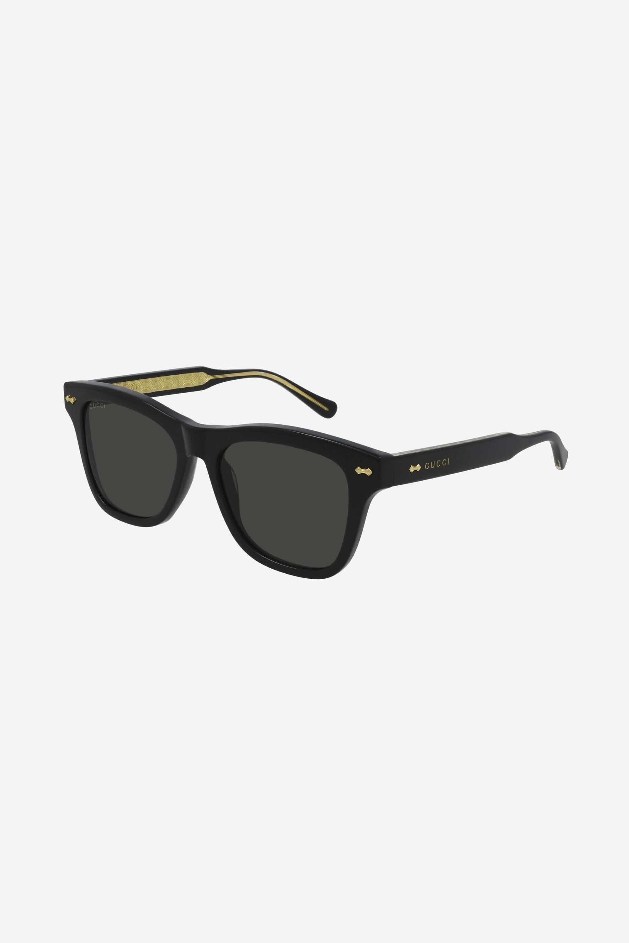 Gucci decor black acetate sunglasses