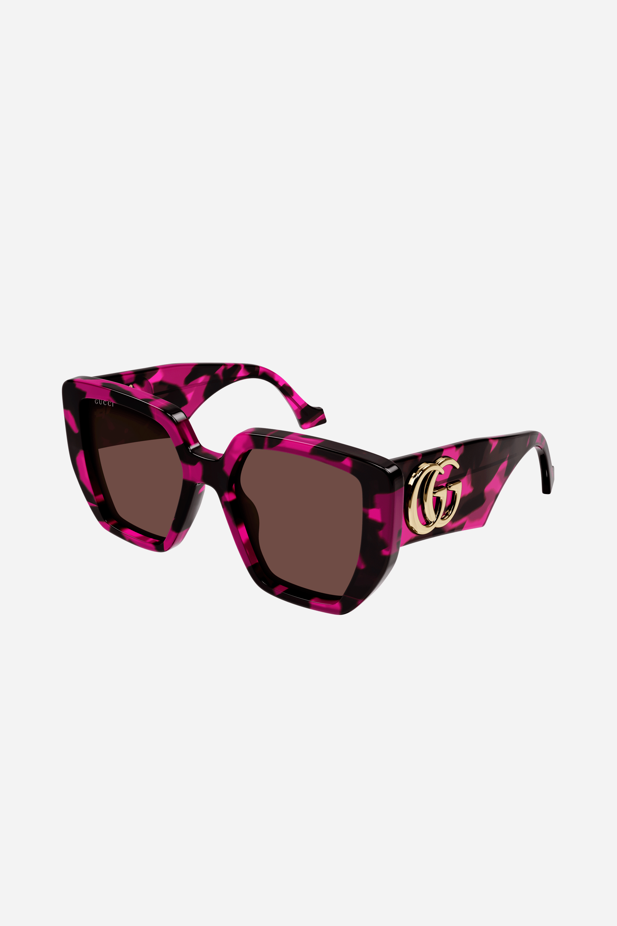 Gucci oversized pink sunglasses with maxi logo