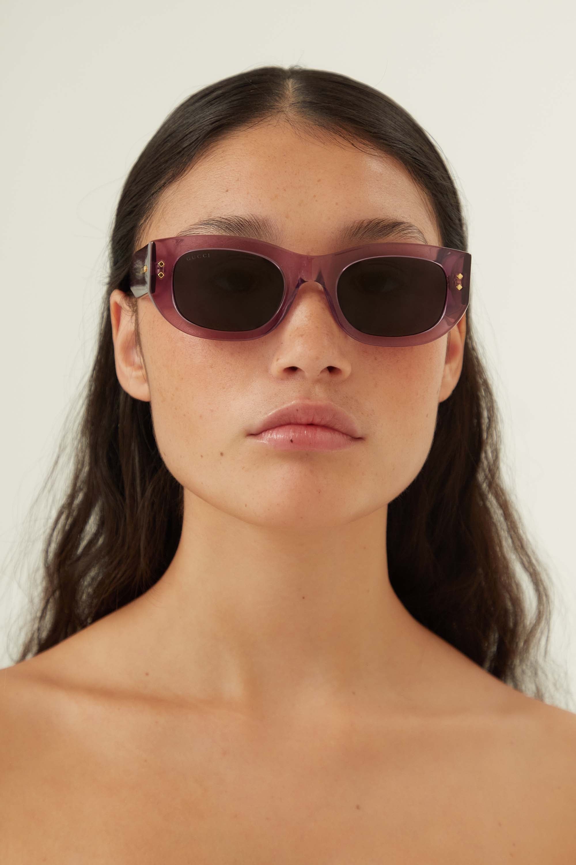 Gucci purple bold sunglasses