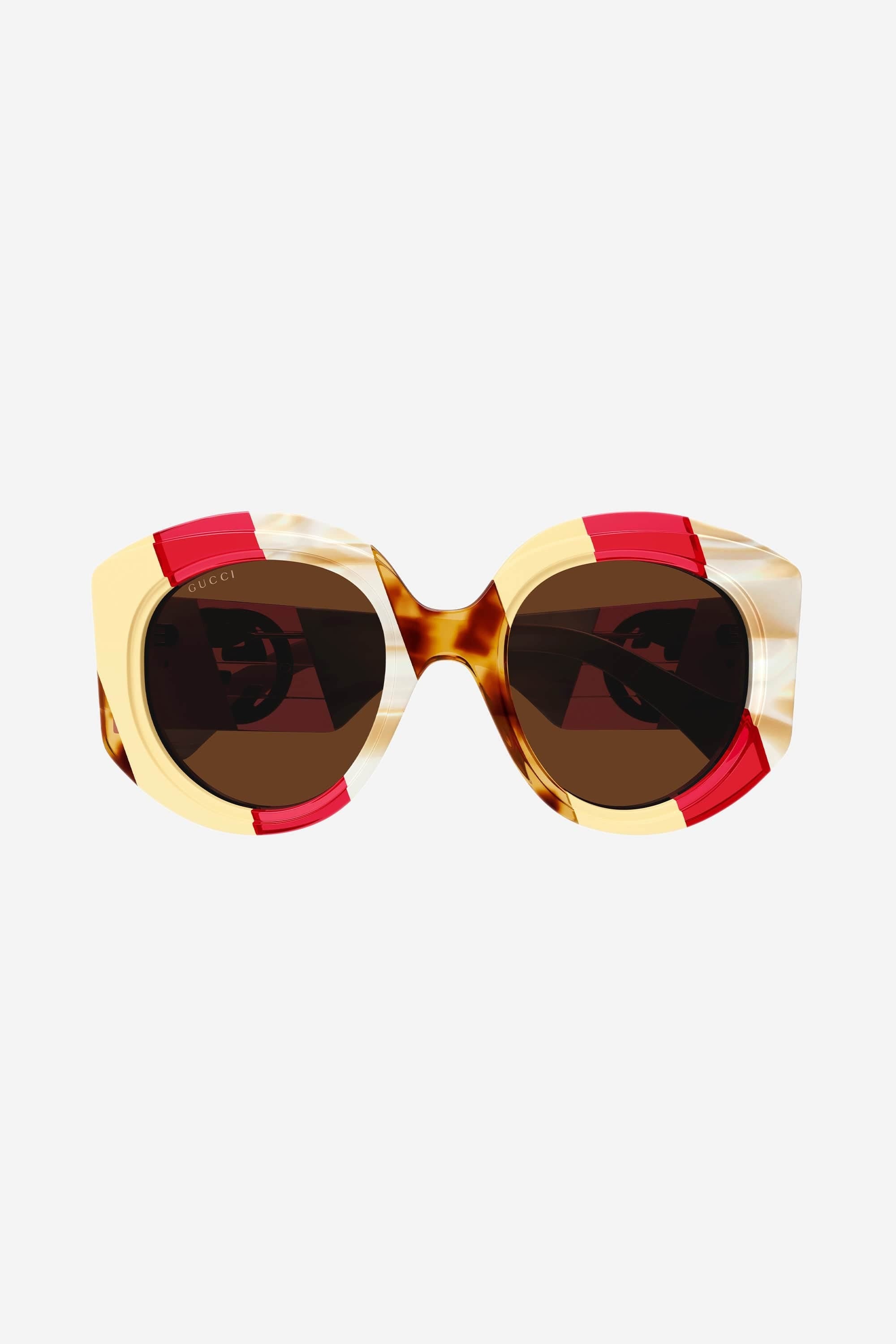 Gucci round bold multicolor sunglasses