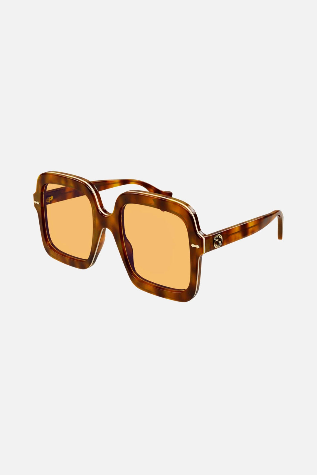 Gucci squared oversize havana sunglasses