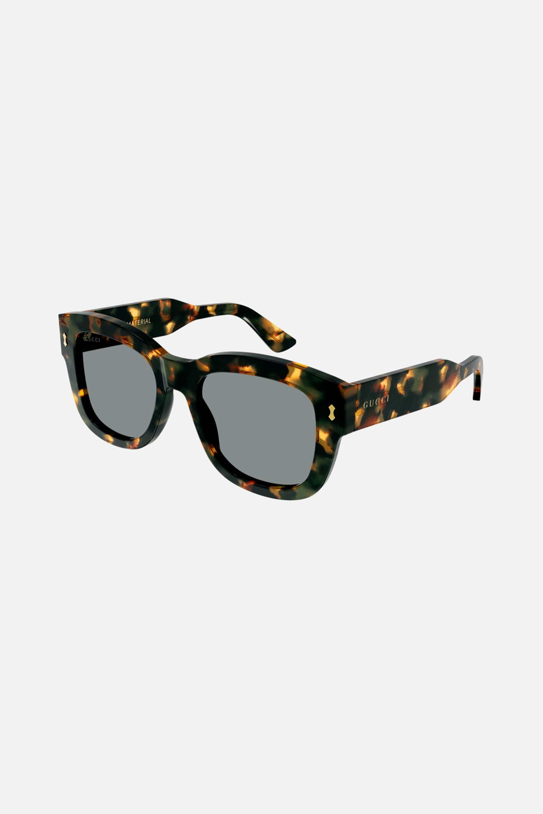 Gucci squared sustainable havana sunglasses