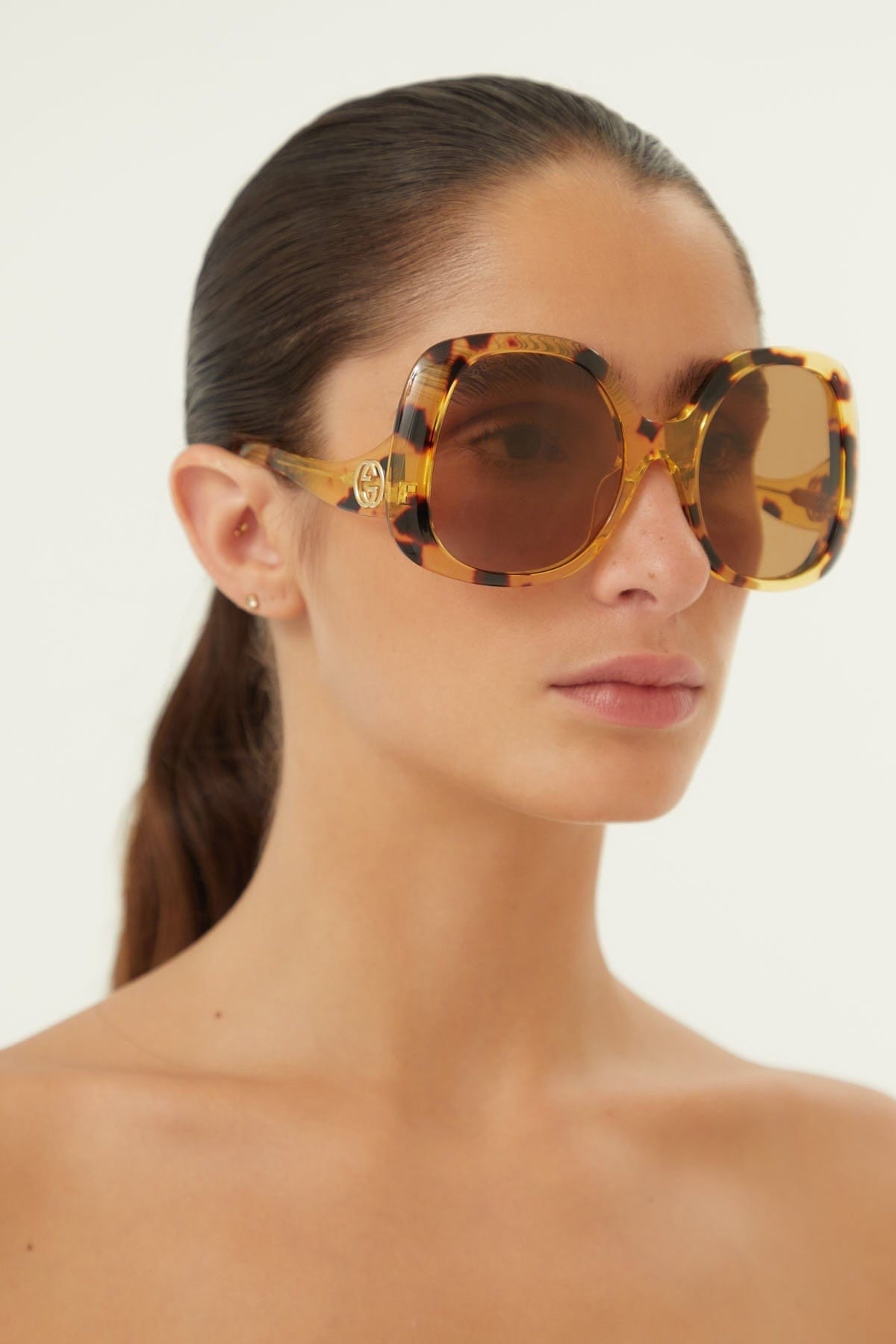 Gucci vintage look havana sunglasses