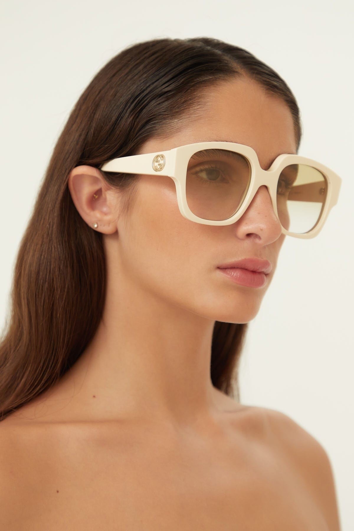 Gucci vintage look ivory sunglasses