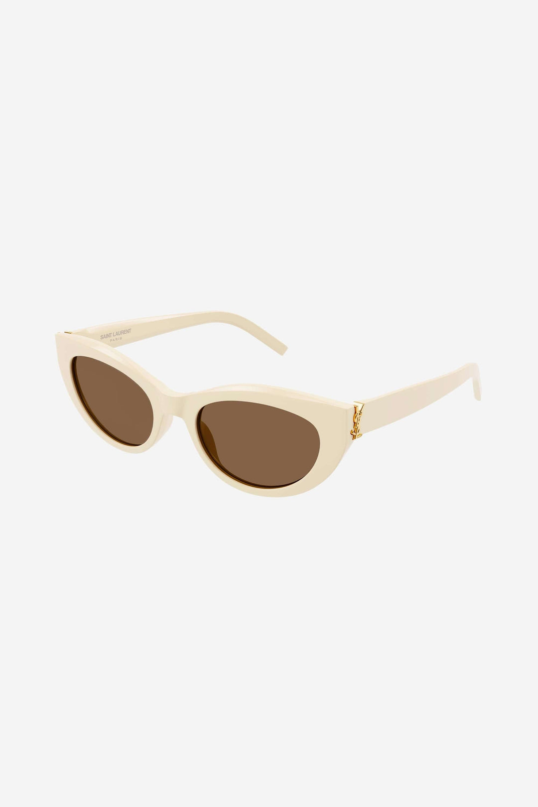 Saint Laurent almond cream acetate sunglasses