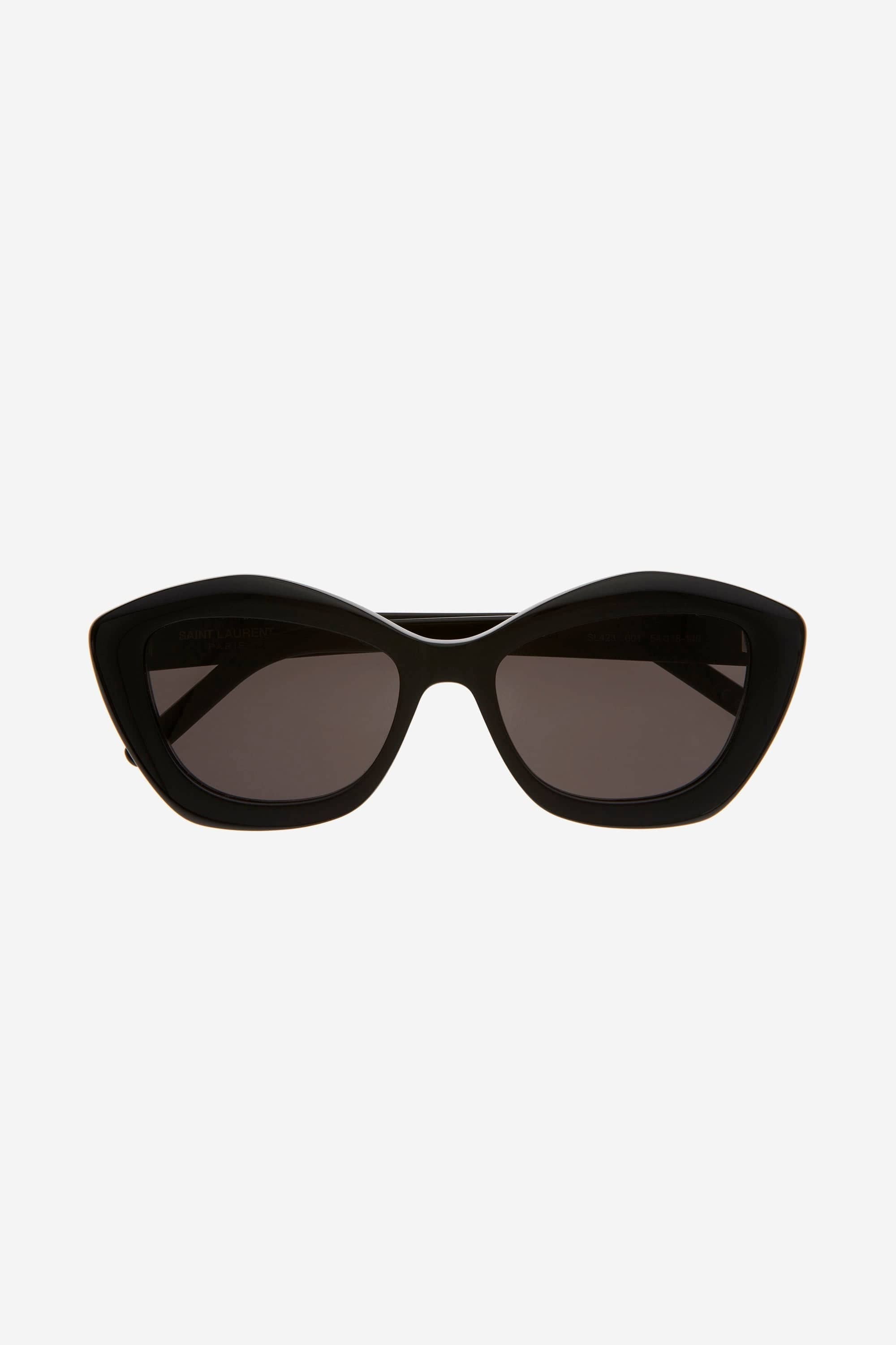 Saint Laurent geometric cat-eye black sunglasses