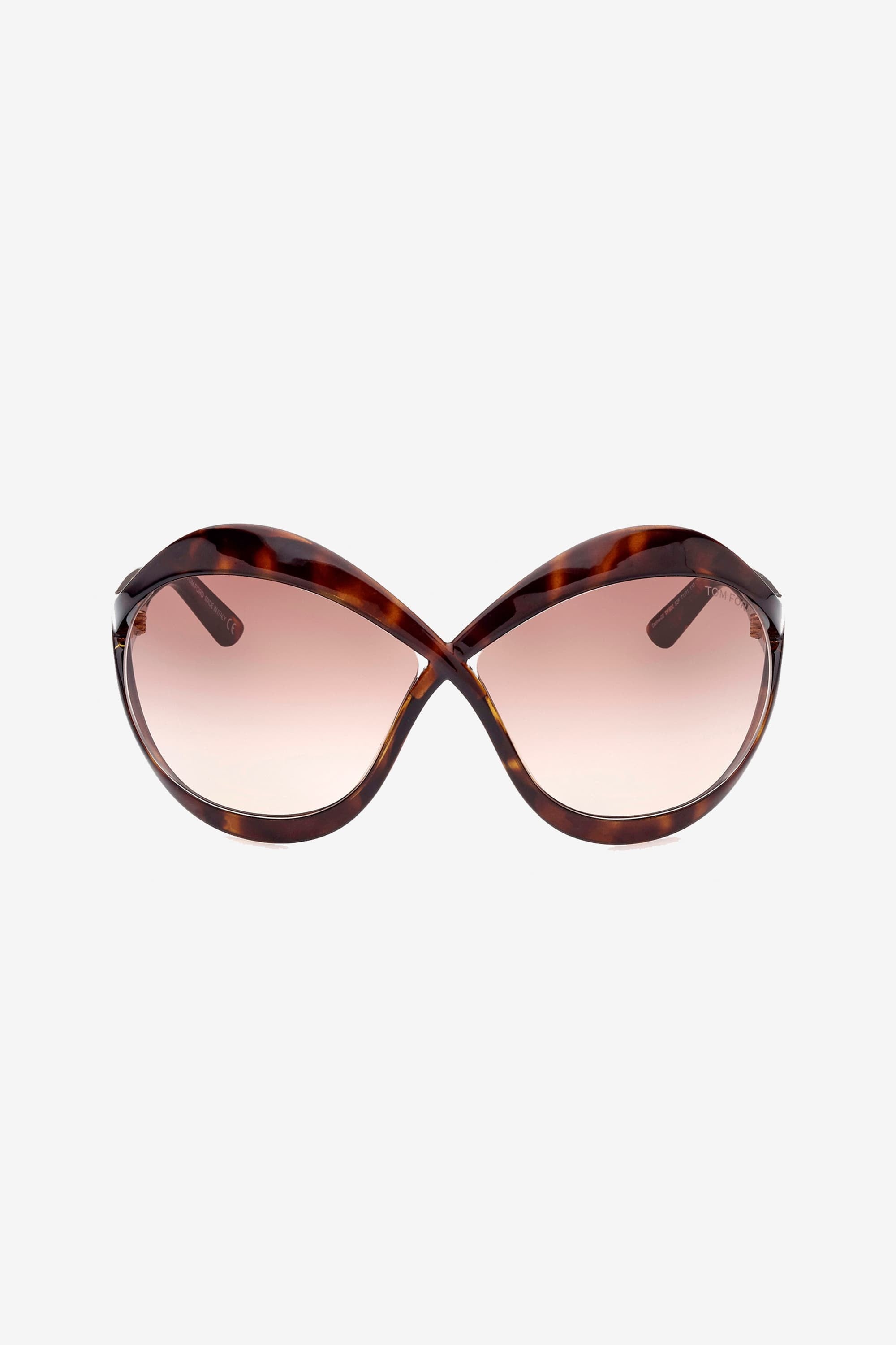 Tom Ford iconic femenine sunglasses in dark havana