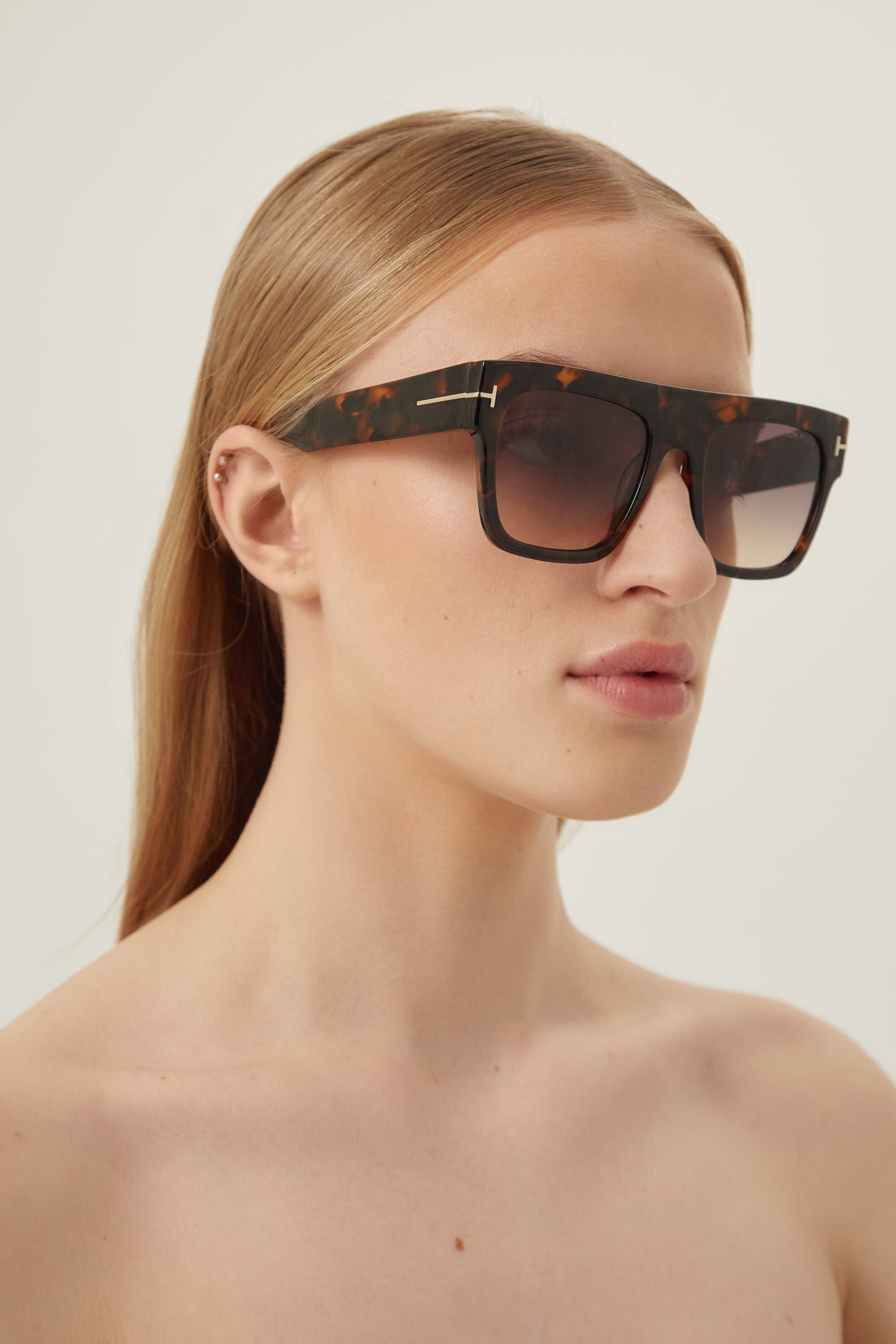 Tom Ford iconic Renee sunglasses in havana