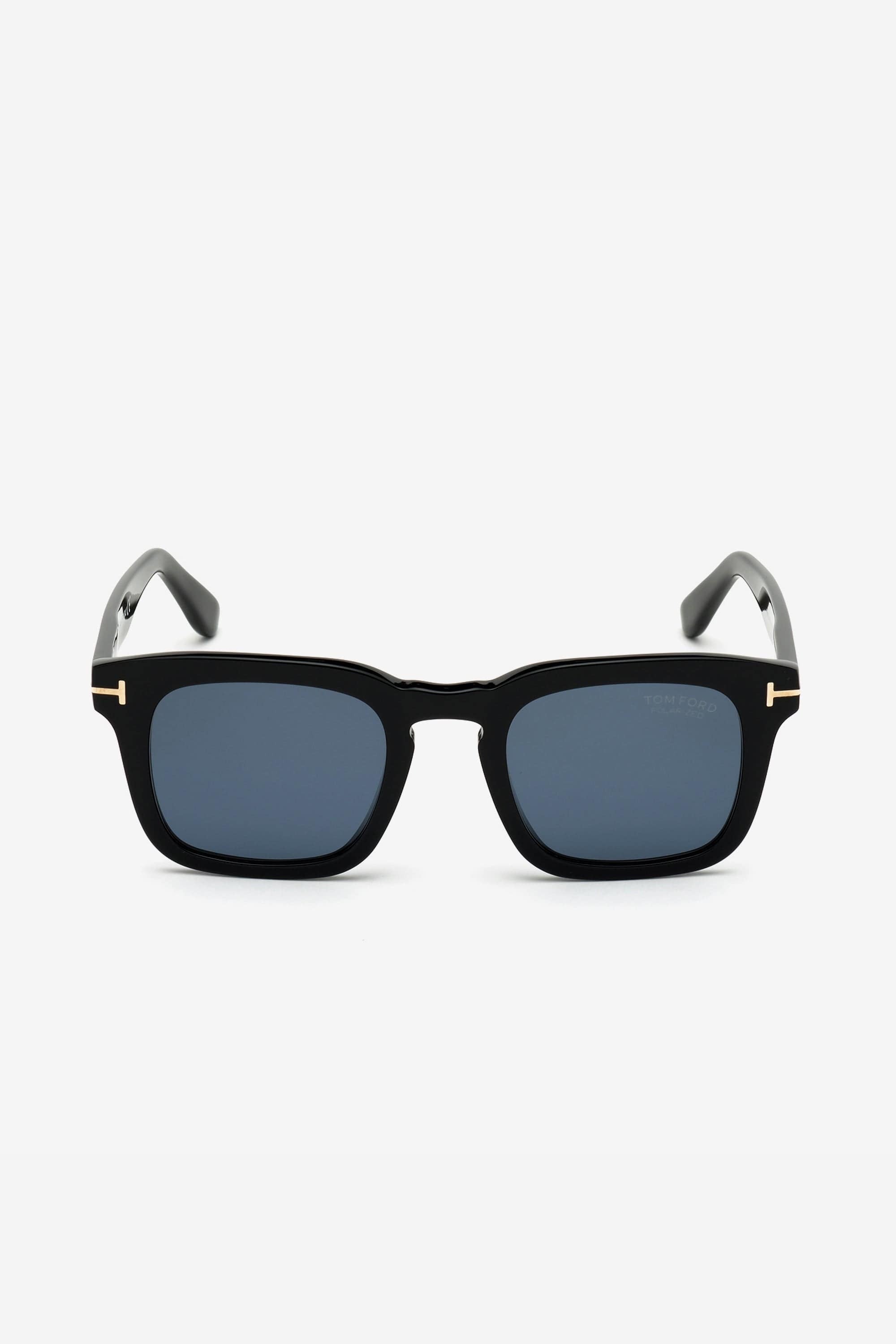 Tom Ford round vintage sunglasses in havana and blue lenses