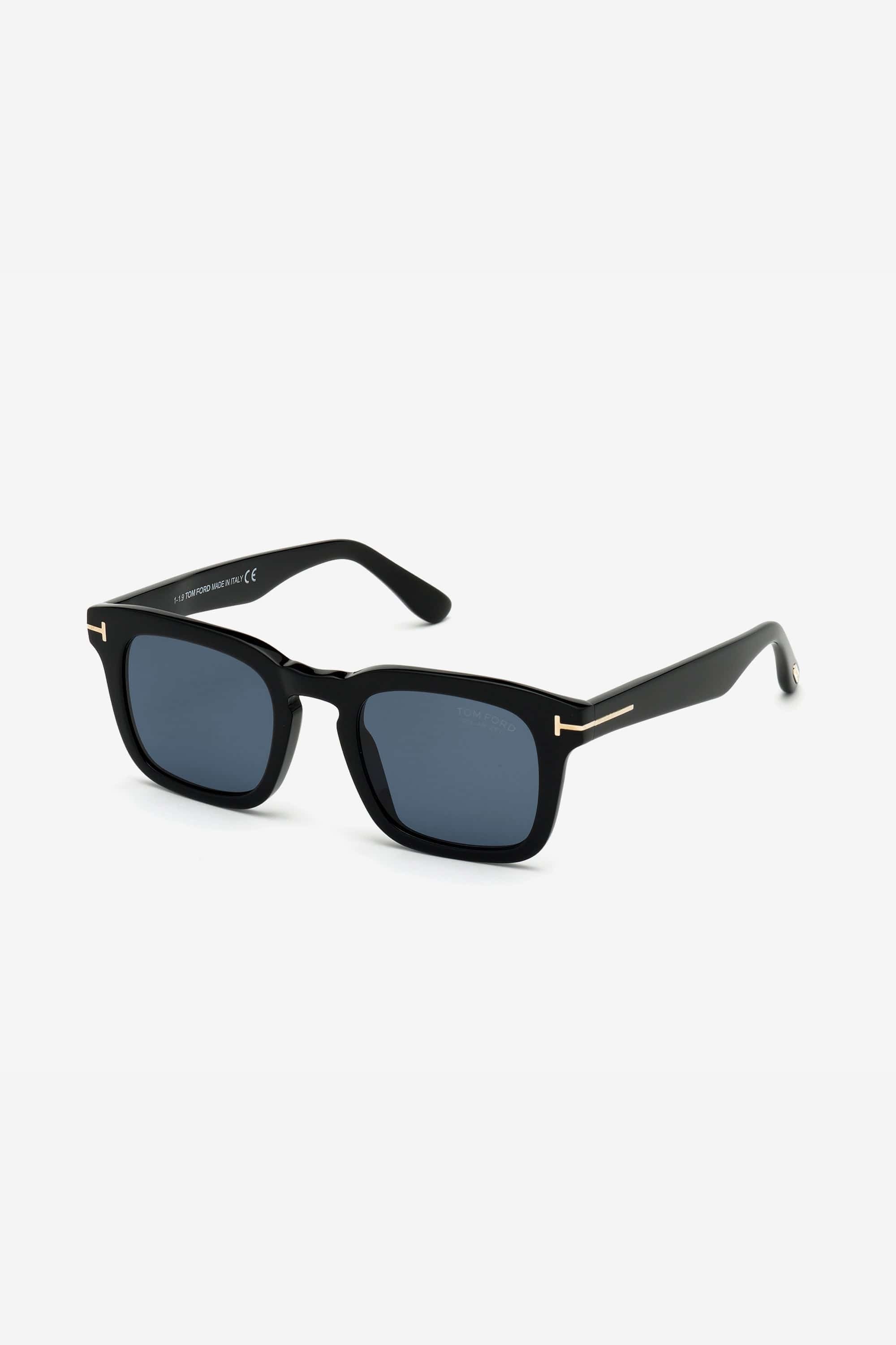 Tom Ford round vintage sunglasses in havana and blue lenses