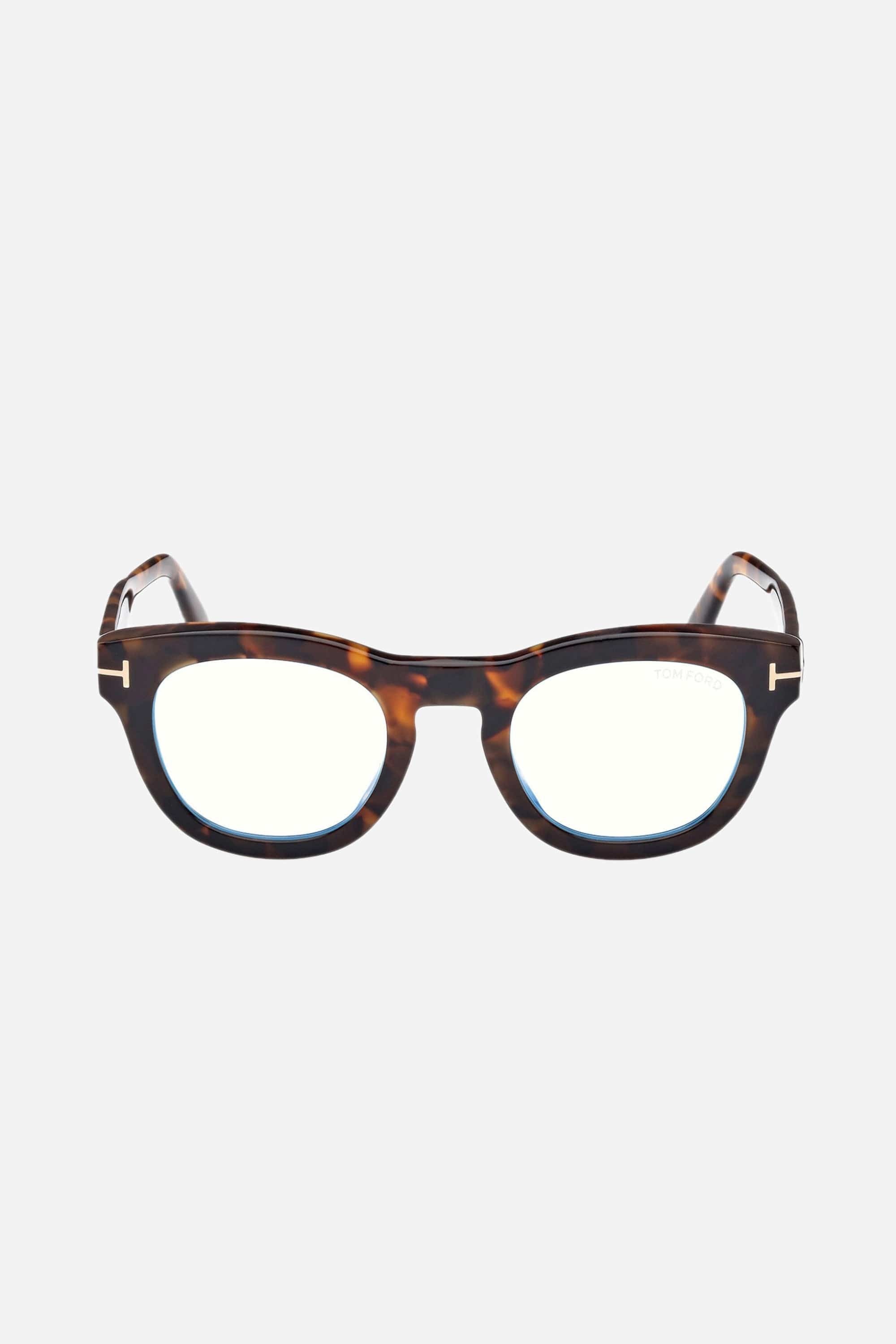 Tom Ford square frame in dark havana