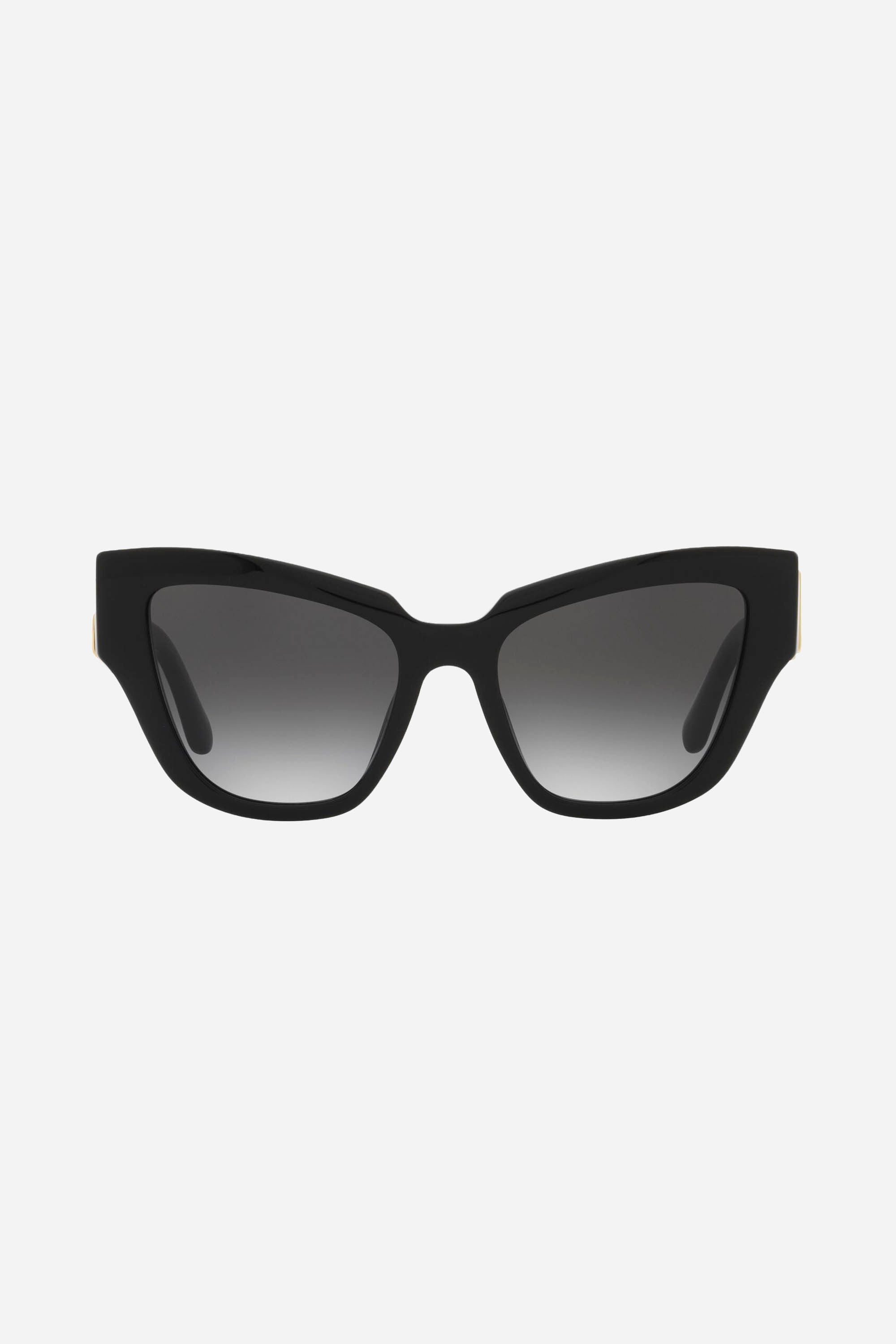 Dolce & Gabbana black cat eye sunglasses with DG logo