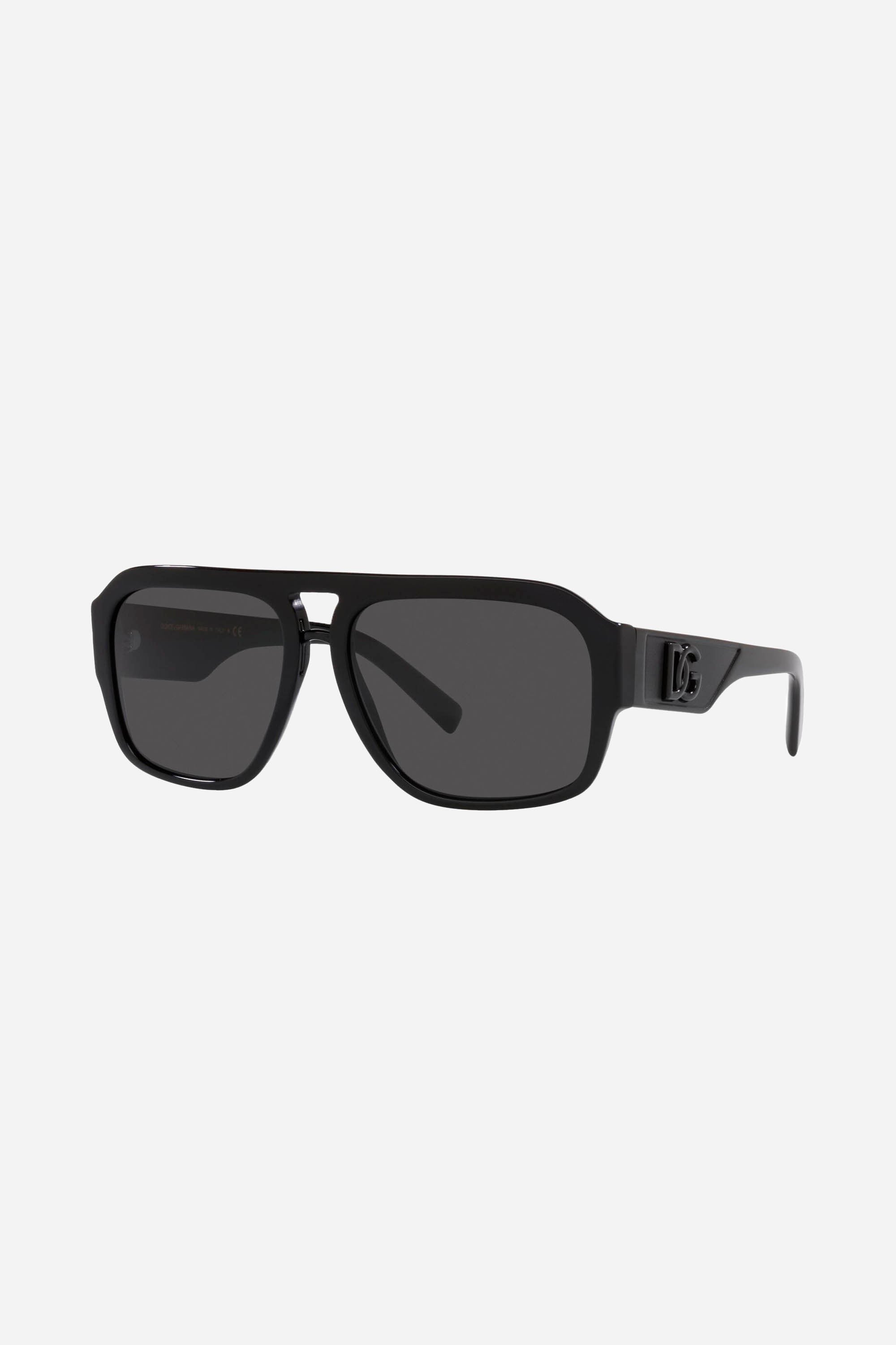 Dolce & Gabbana black pilot sunglasses