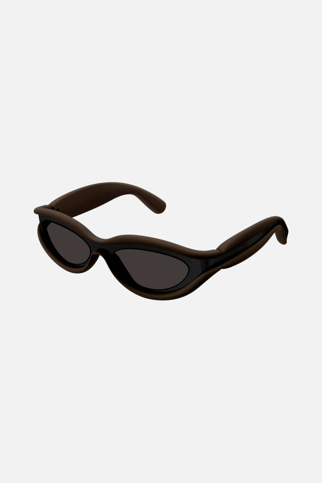 Bottega Veneta brown rubberized sunglasses