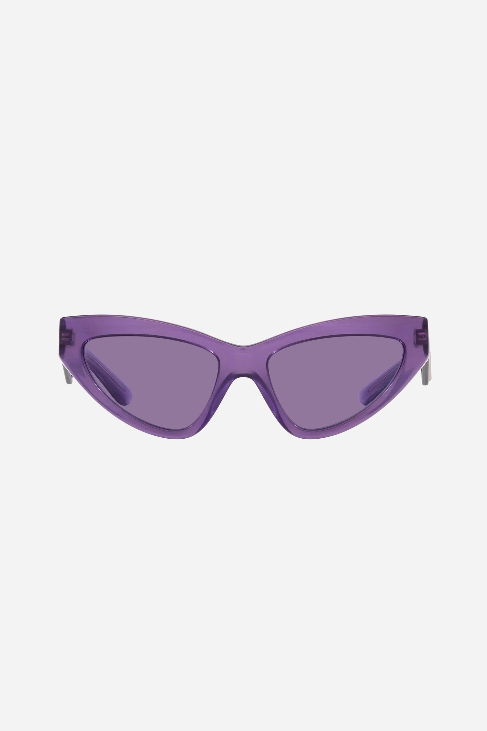 Dolce & Gabbana cat-eye purple sunglasses