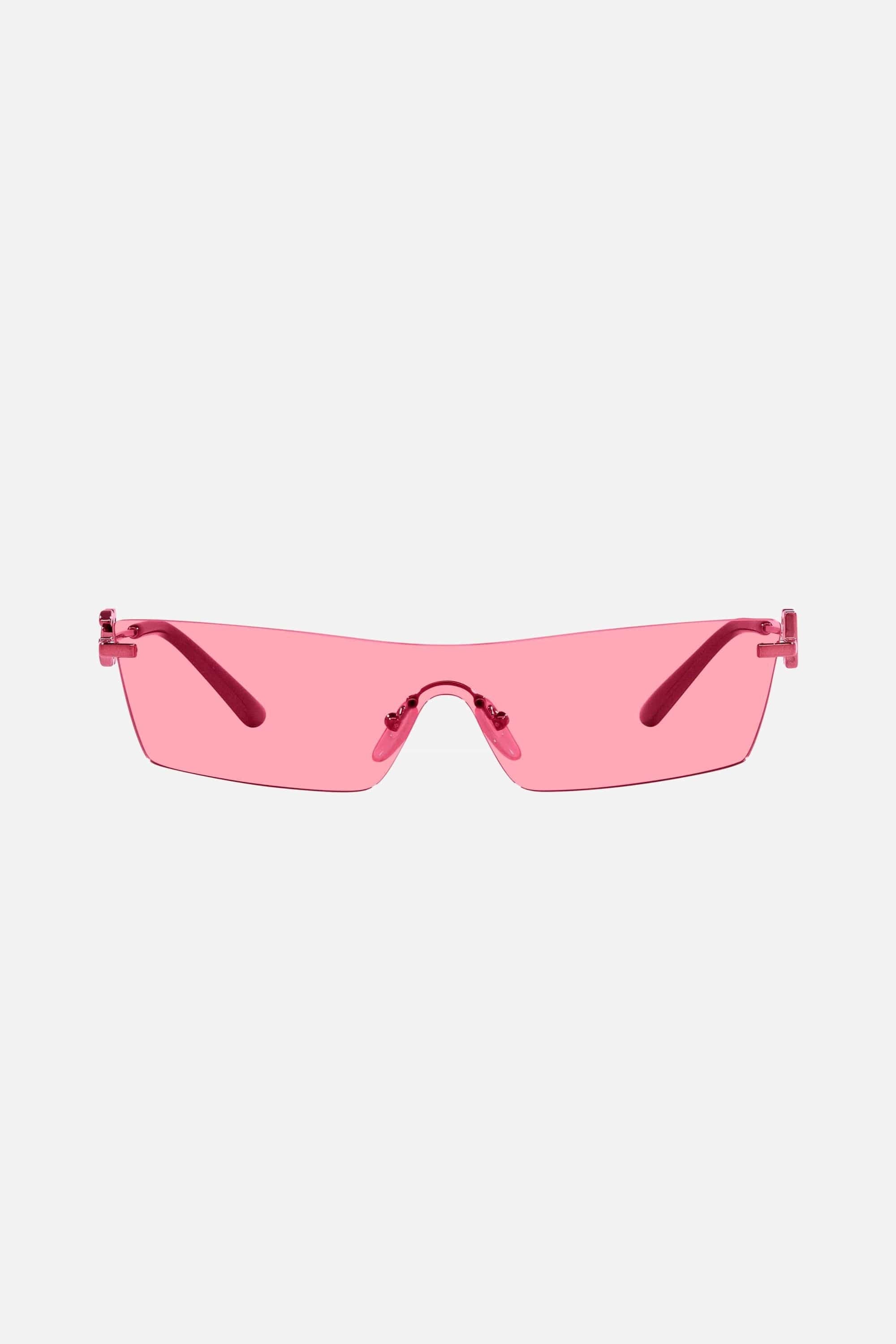 Dolce & Gabbana rimless pink sunglasses