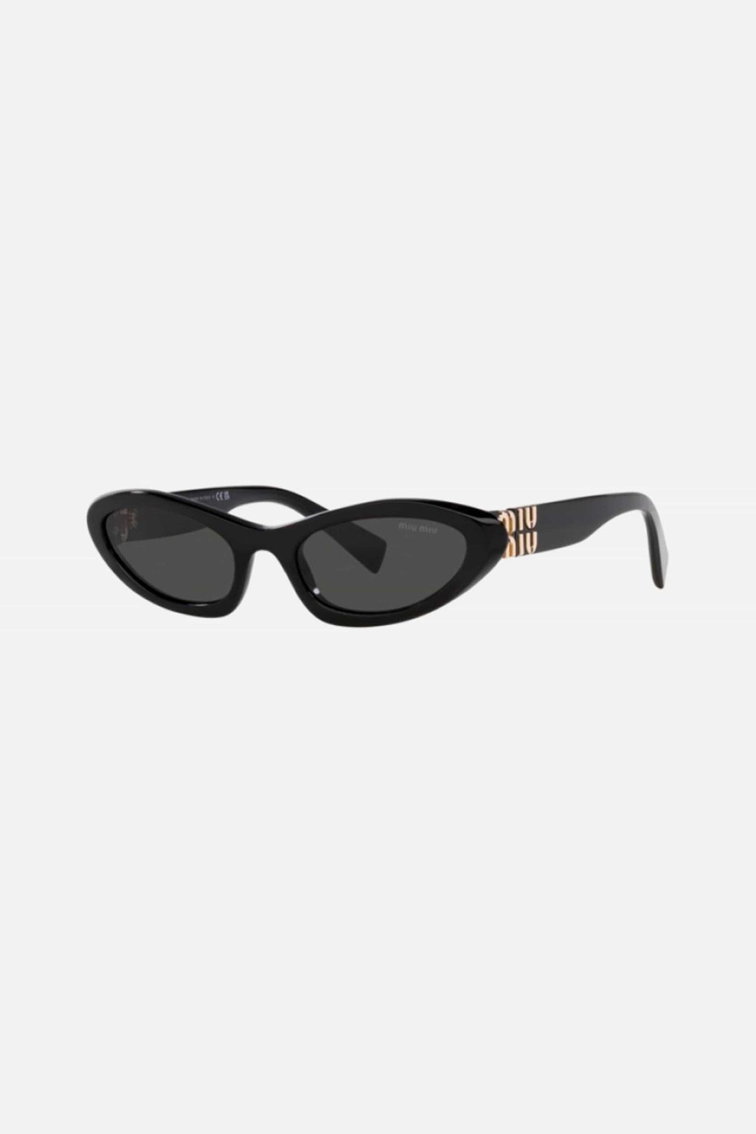 Miu Miu cat-eye micro black sunglasses