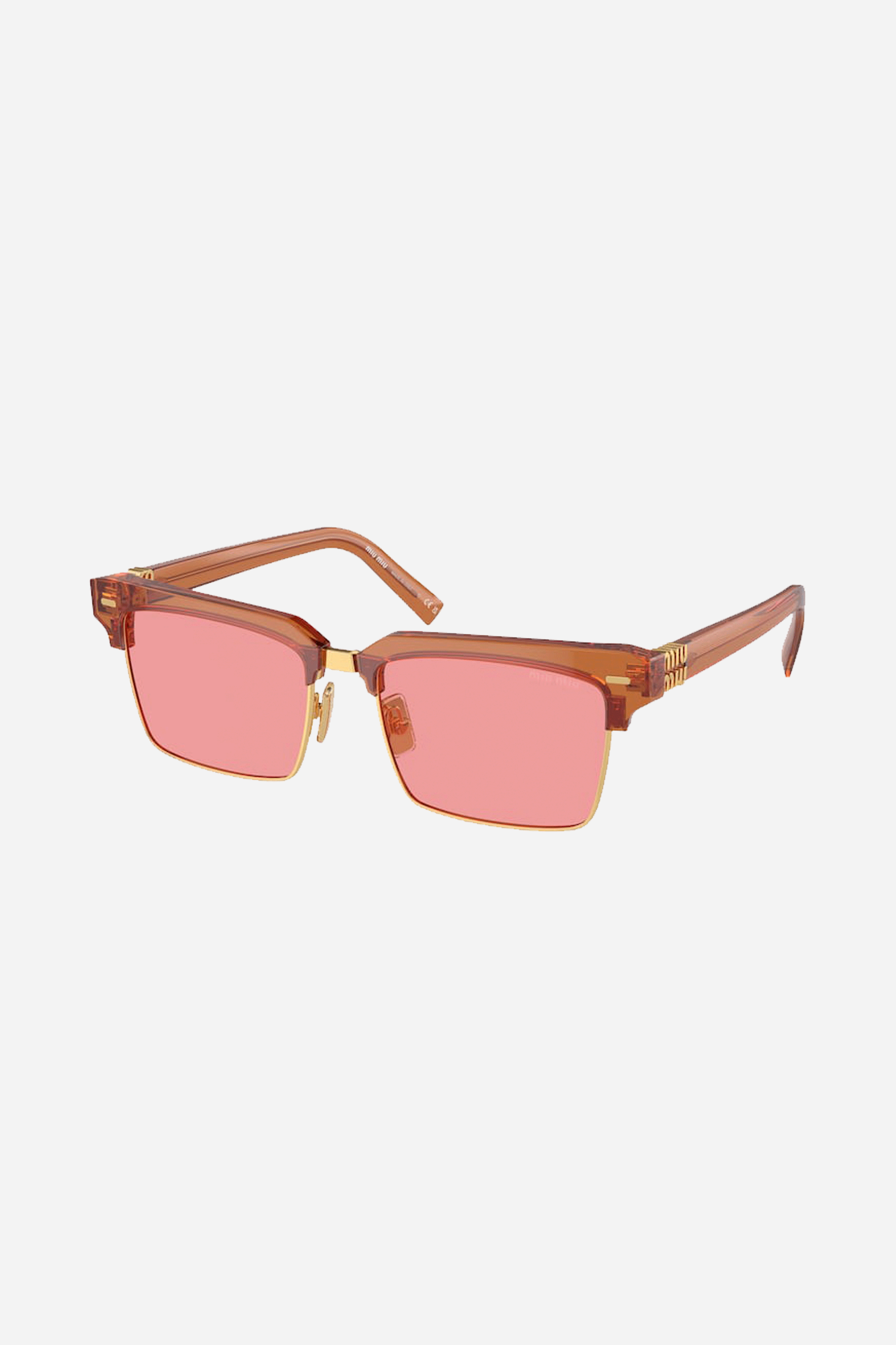 Miu Miu pink squared clubmaster sunglasses