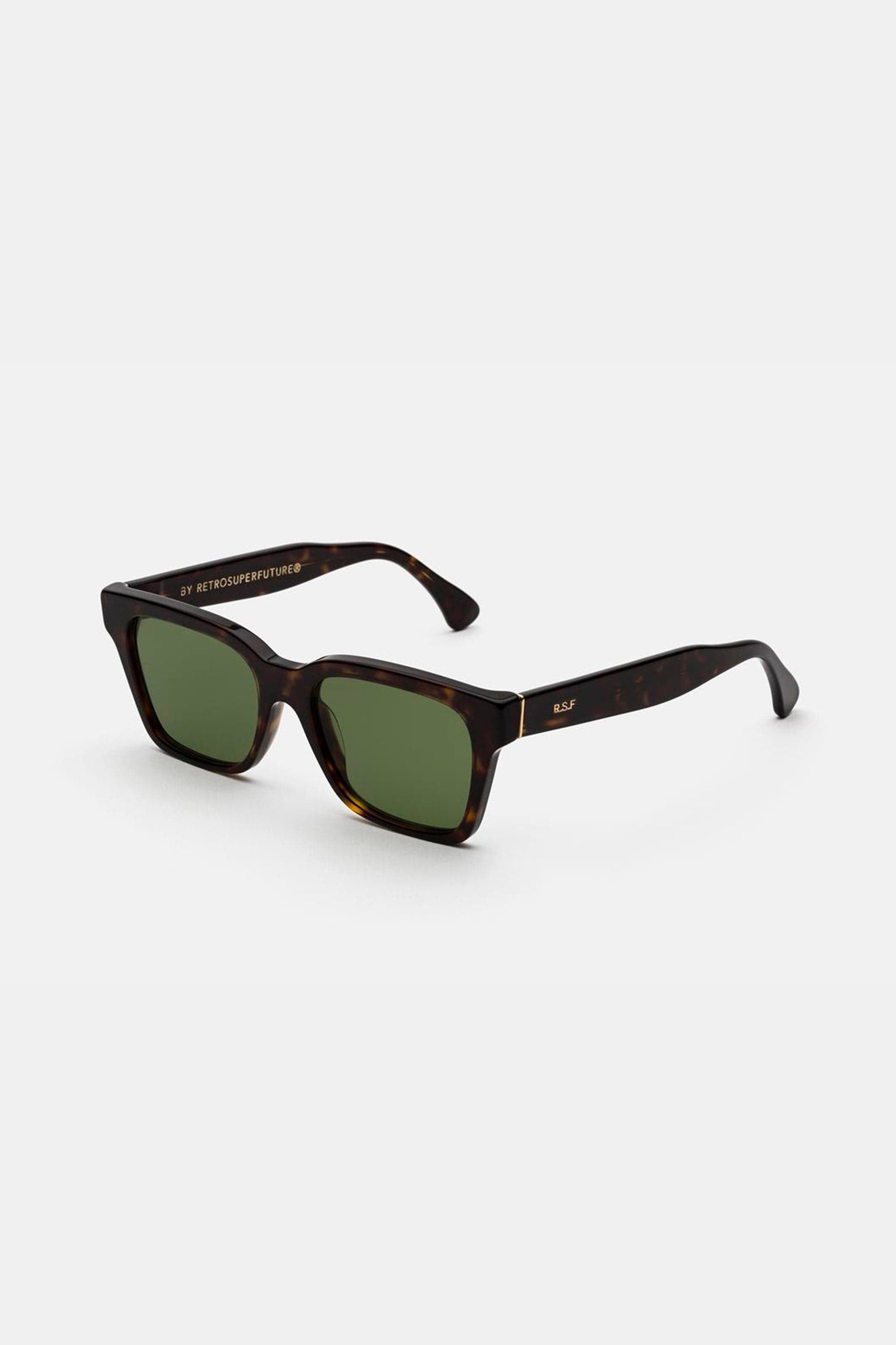 Retrosuperfuture America havana and green sunglasses