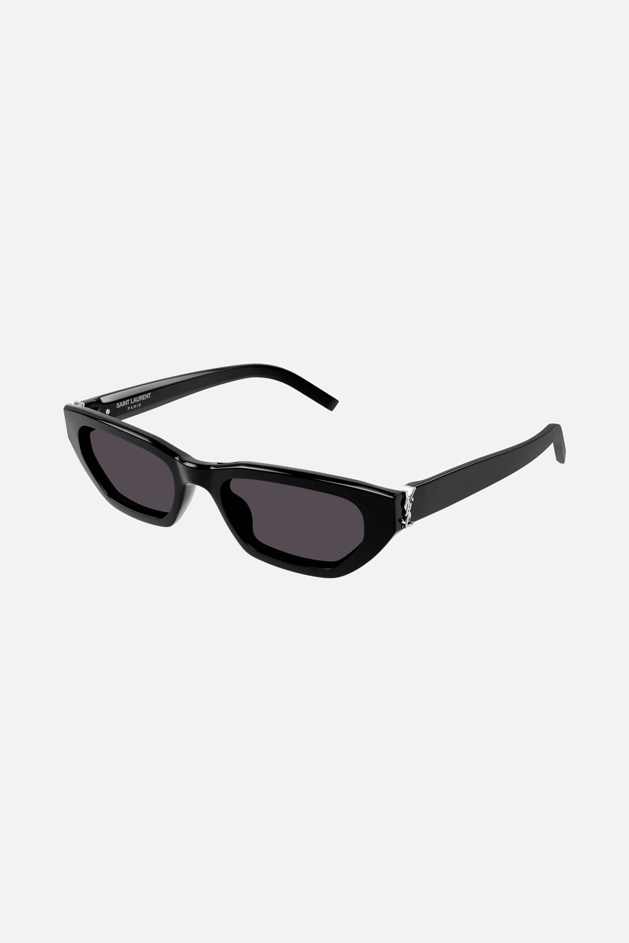 Saint Laurent black micro shade featuring YSL logo