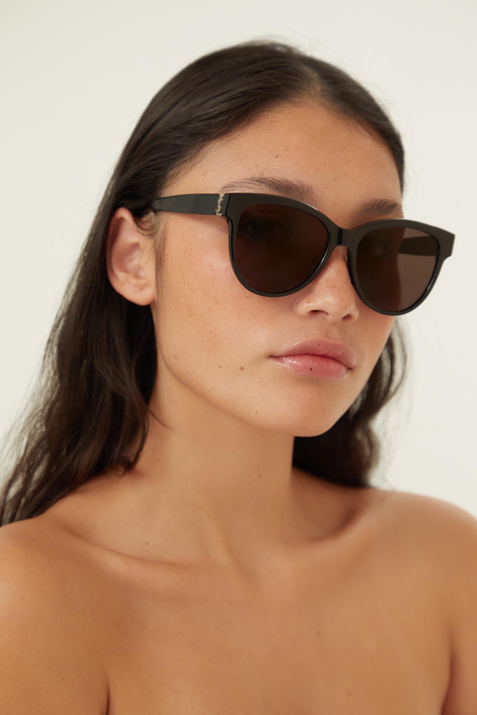 Saint Laurent cat eye YSL black sunglasses