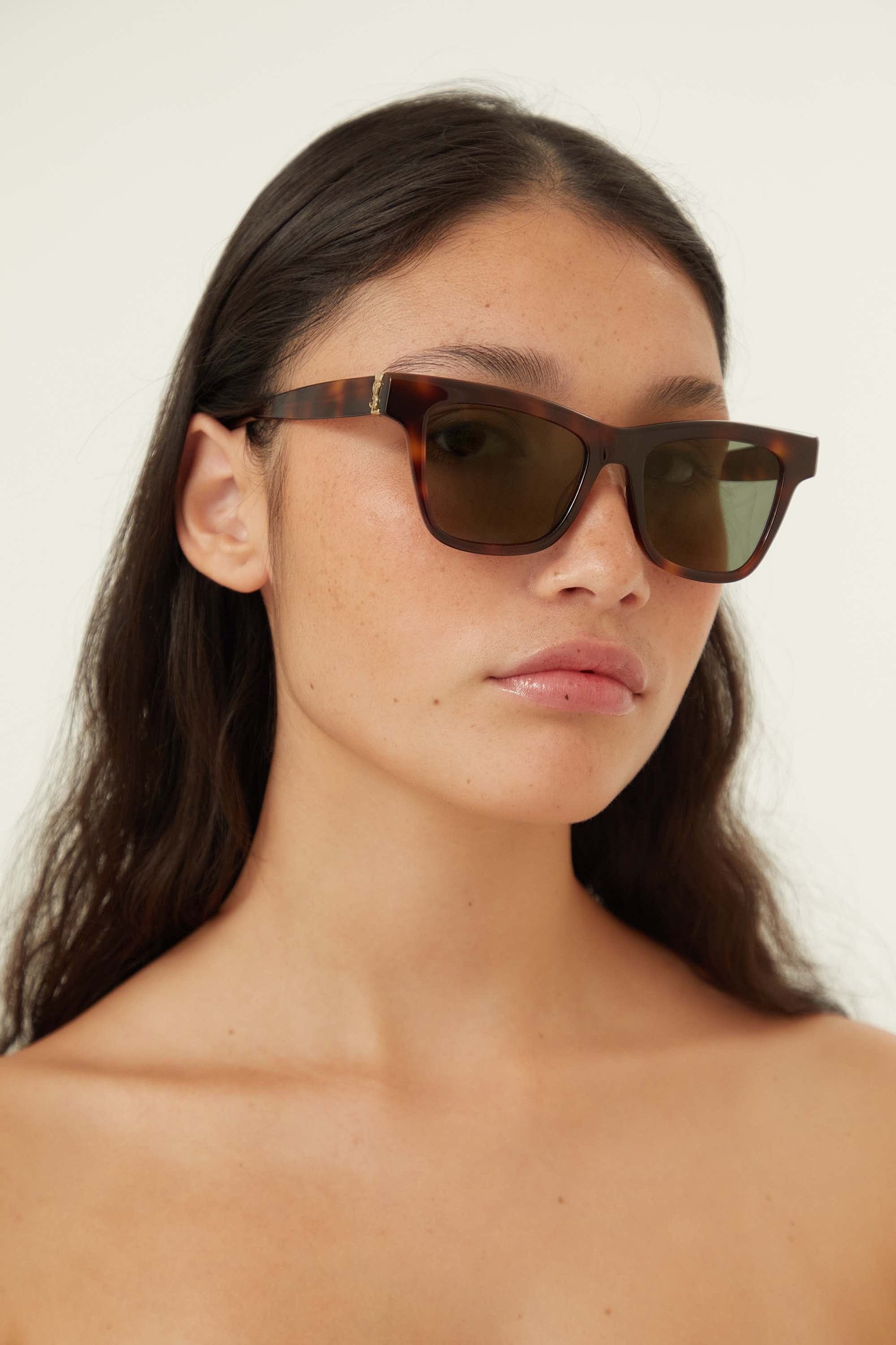 Saint Laurent cat eye YSL havana sunglasses