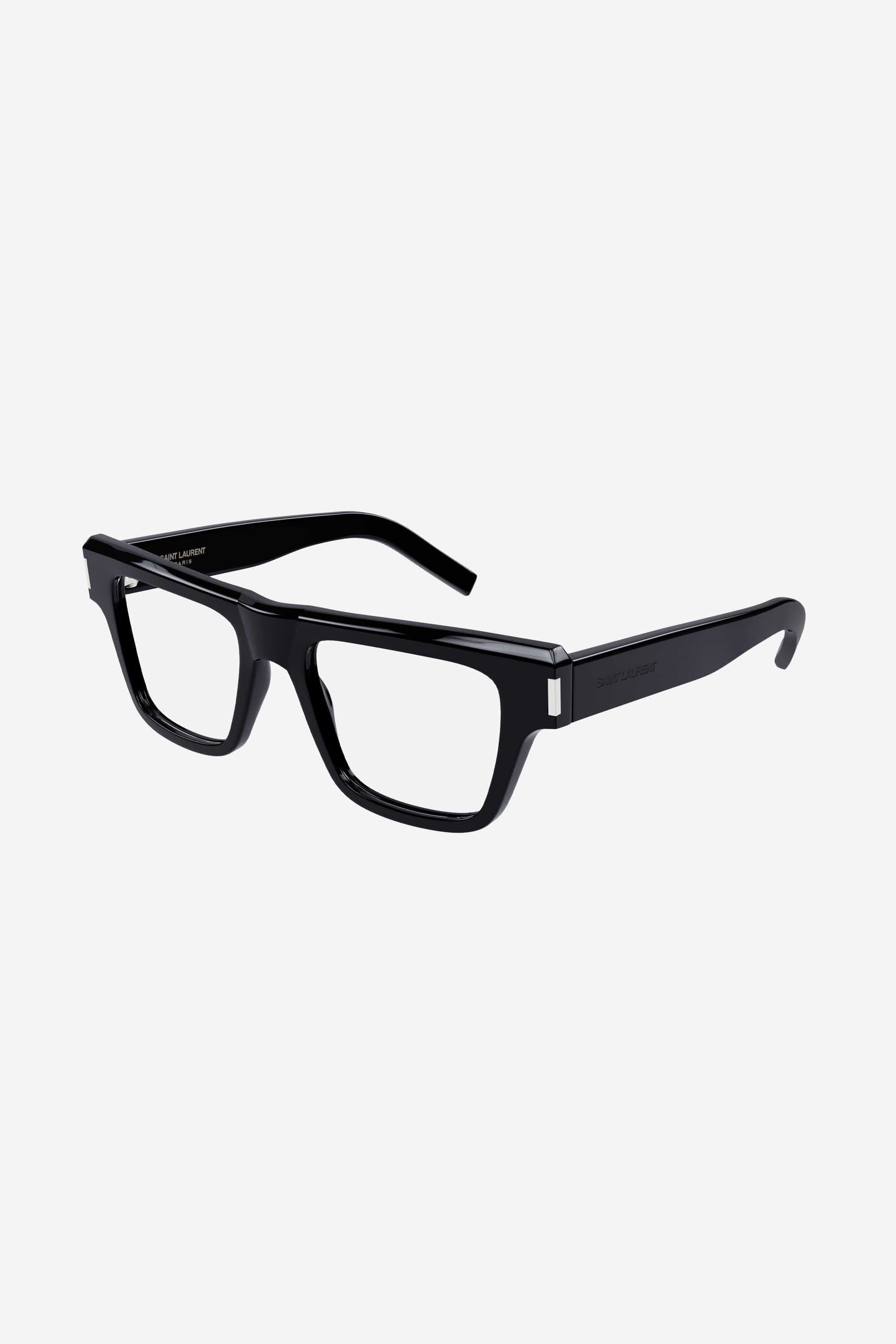 Saint Laurent squared black angular frame