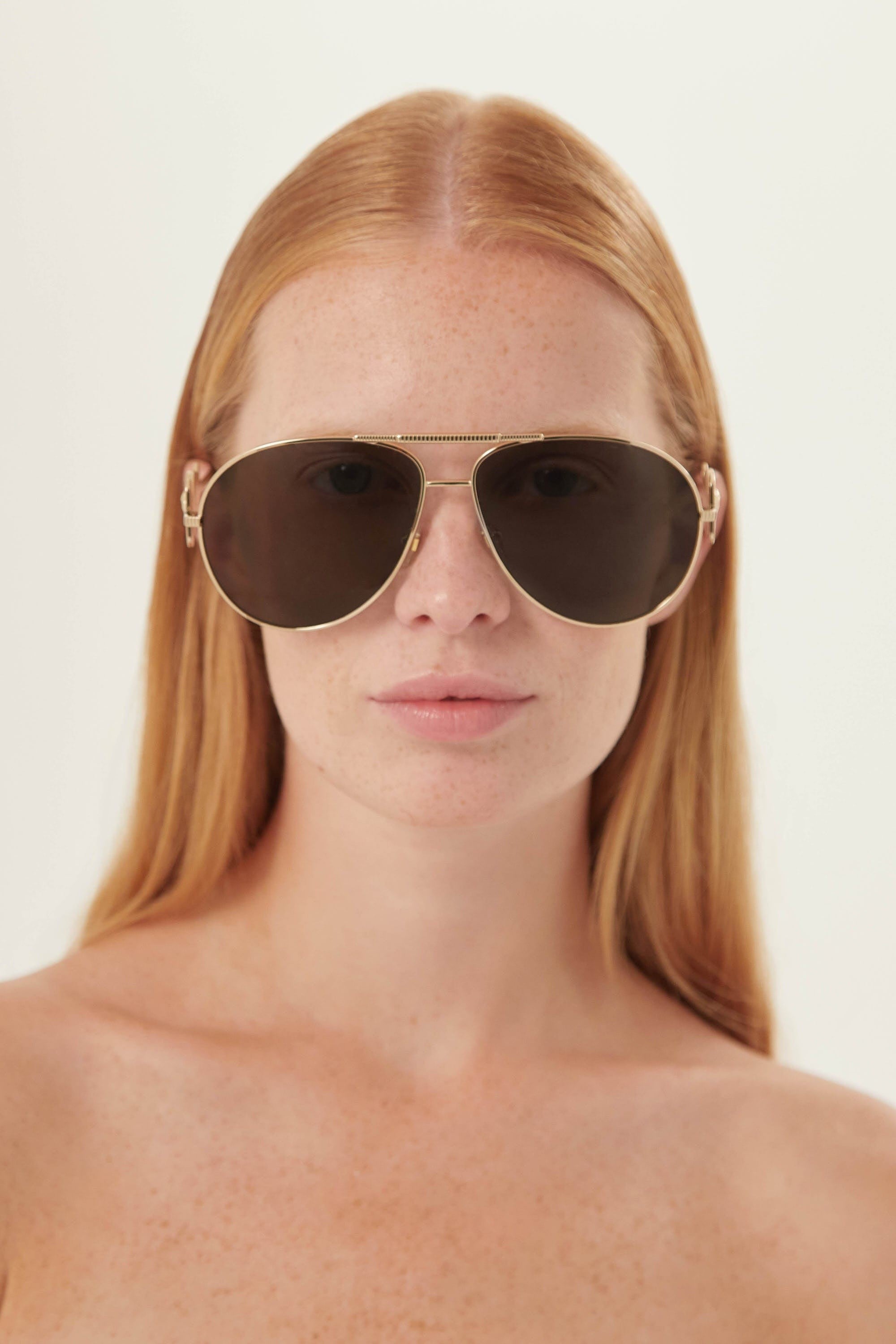 Versace caravan sunglasses with gold details