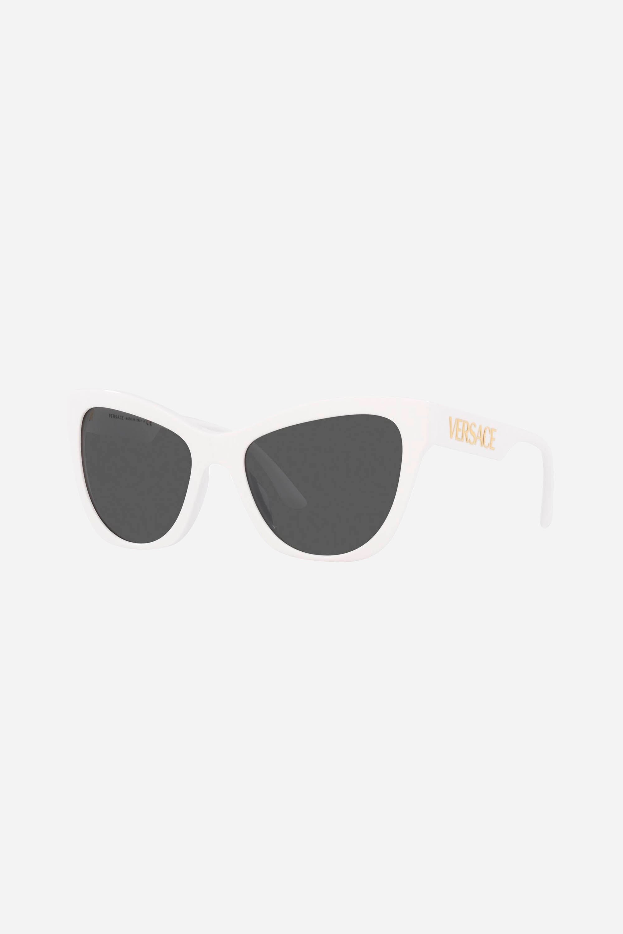 Versace cat eye white sunglasses