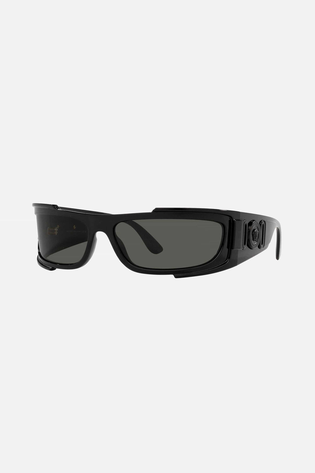 Versace rectangular black sunglasses with the iconic jellyfish