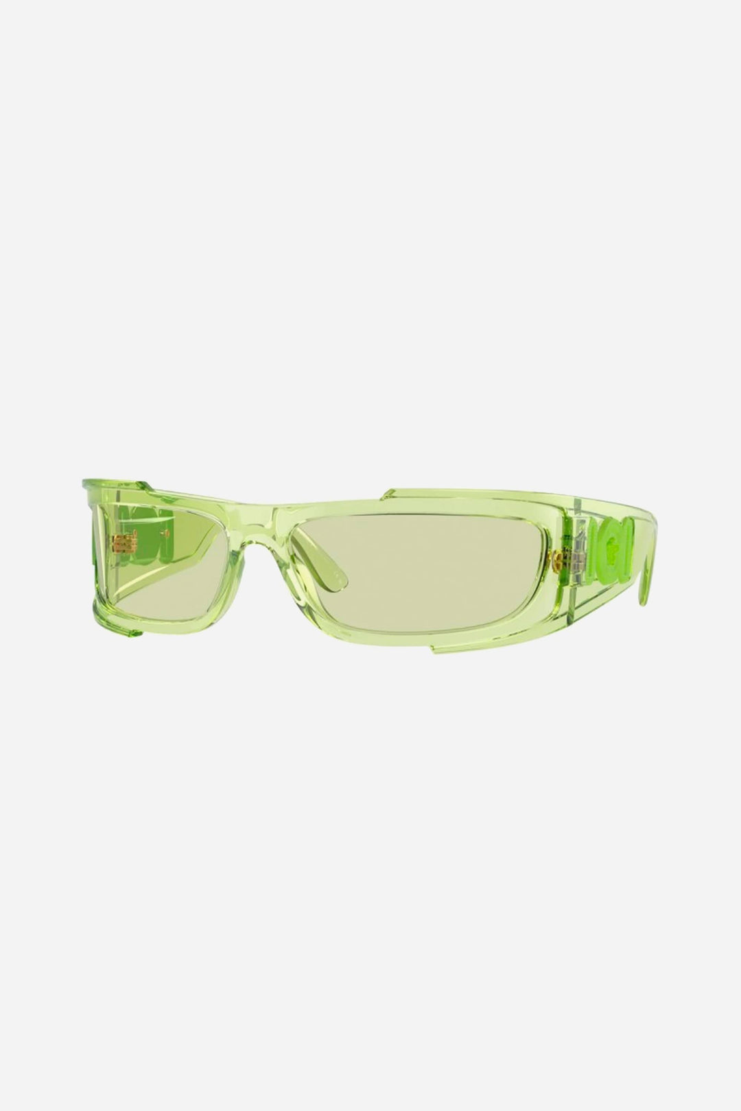 Versace rectangular light green sunglasses with the iconic jellyfish