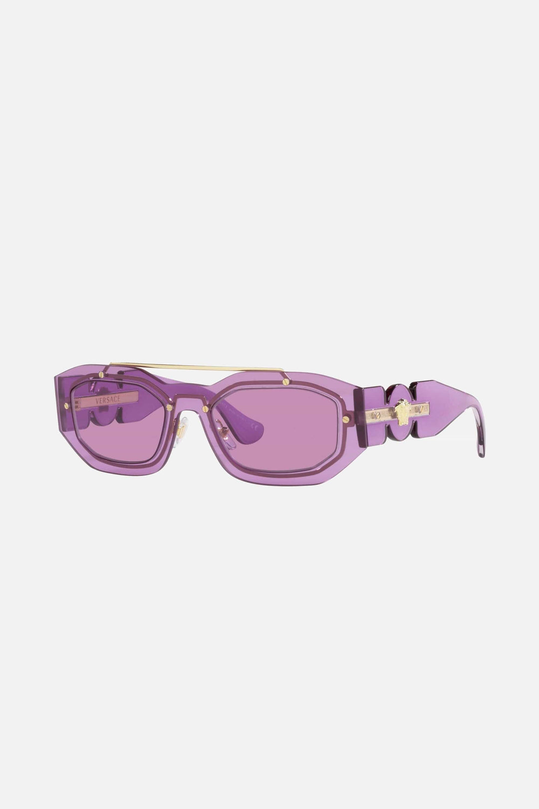 Versace sunglasses in violet with iconic jellyfish