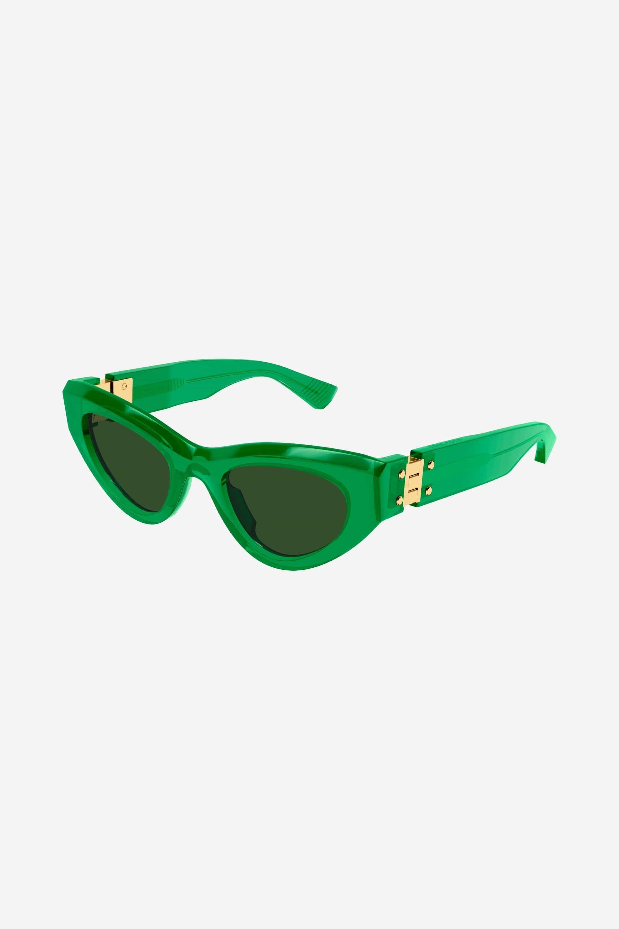 Bottega Veneta green cat eye sunglasses