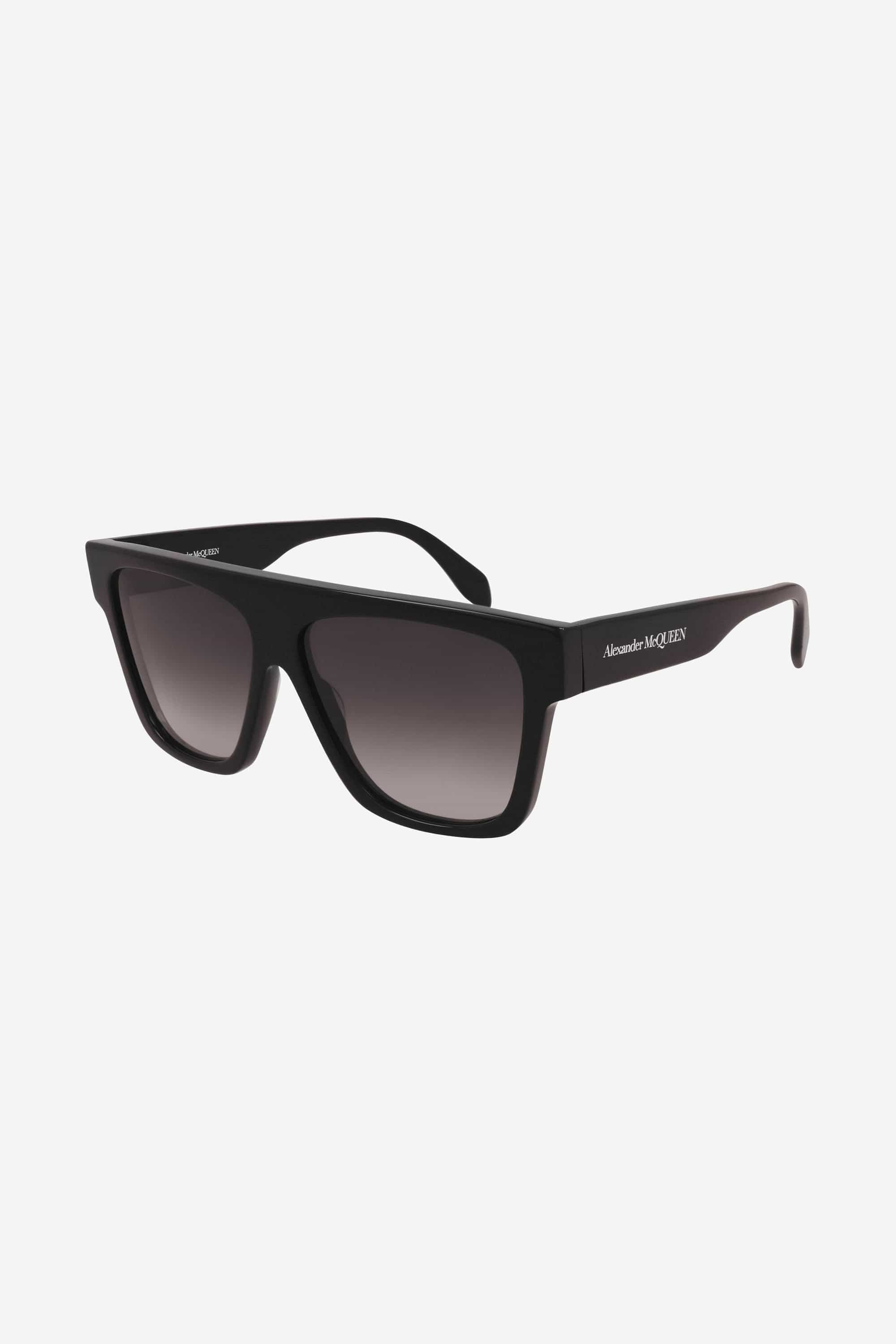 Alexander McQueen UNISEX squared flat-top acetate sunglasses