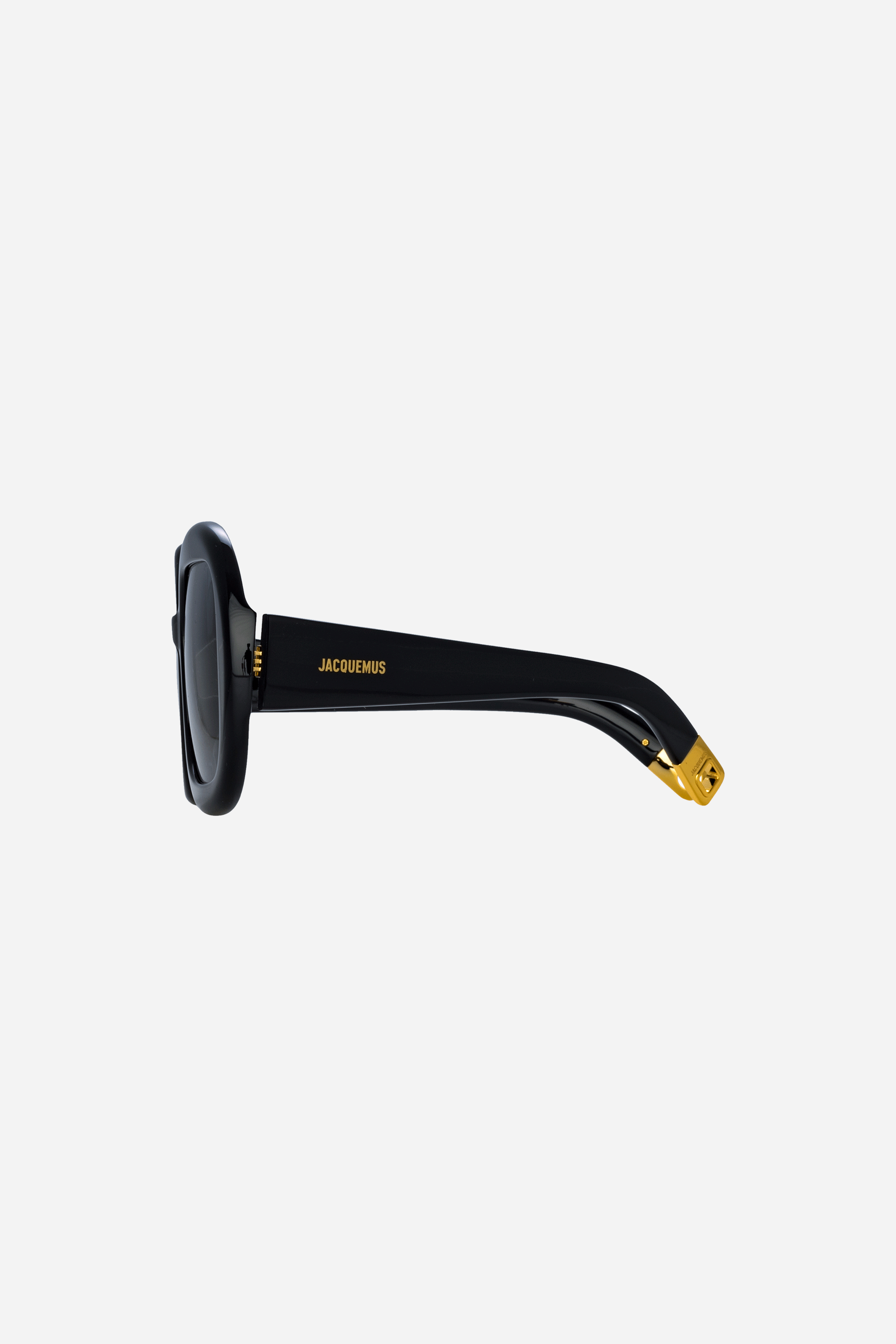 Jacquemus Carre Rond ROND BLACK/YELLOW GOLD/GR 56